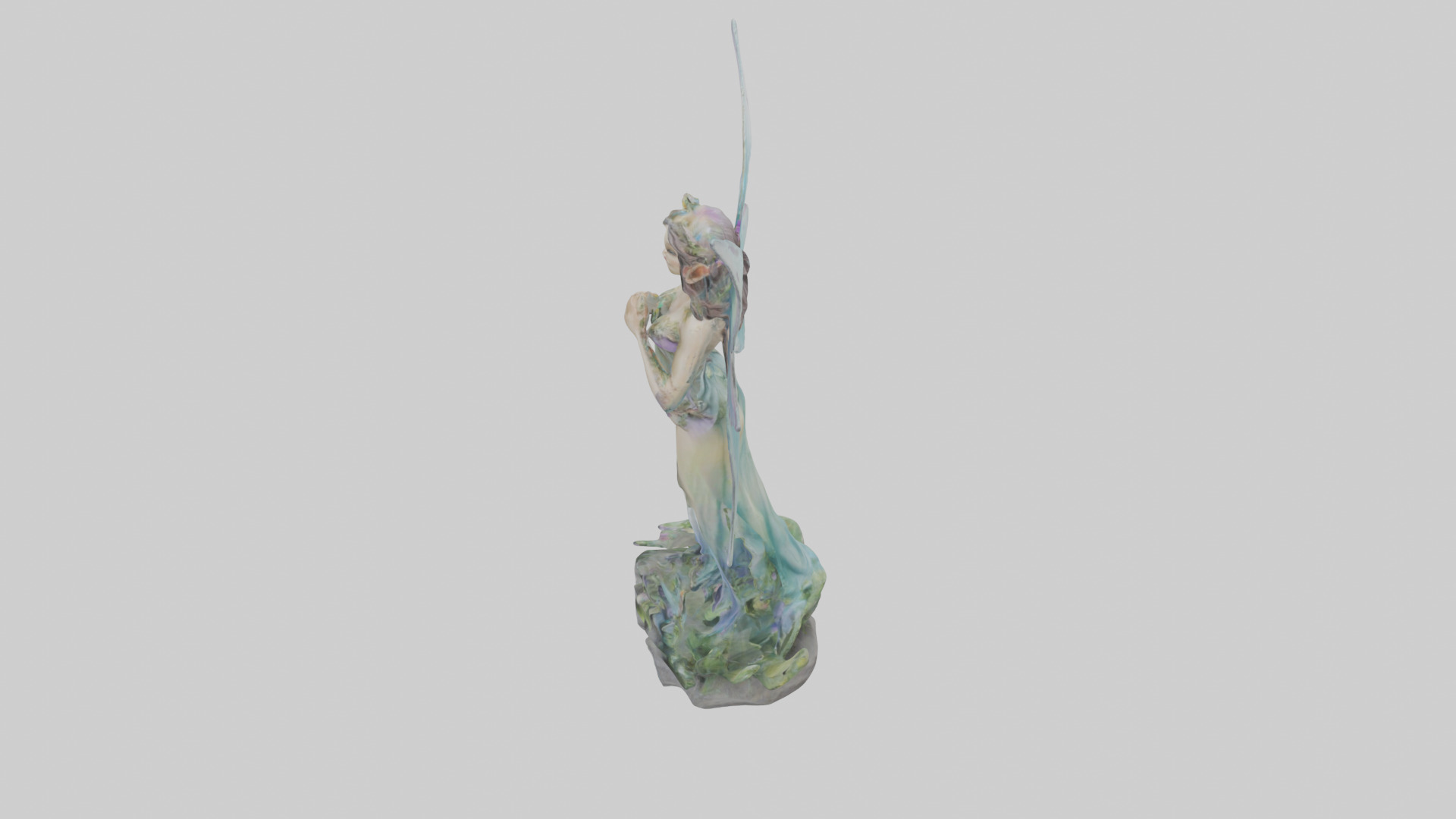 Faerie Princess statue model Low-poly 3D model_27
