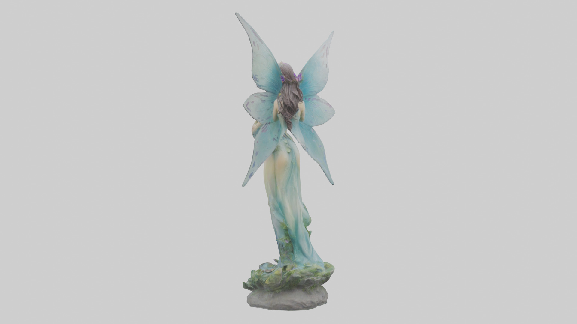 Faerie Princess statue model Low-poly 3D model_3