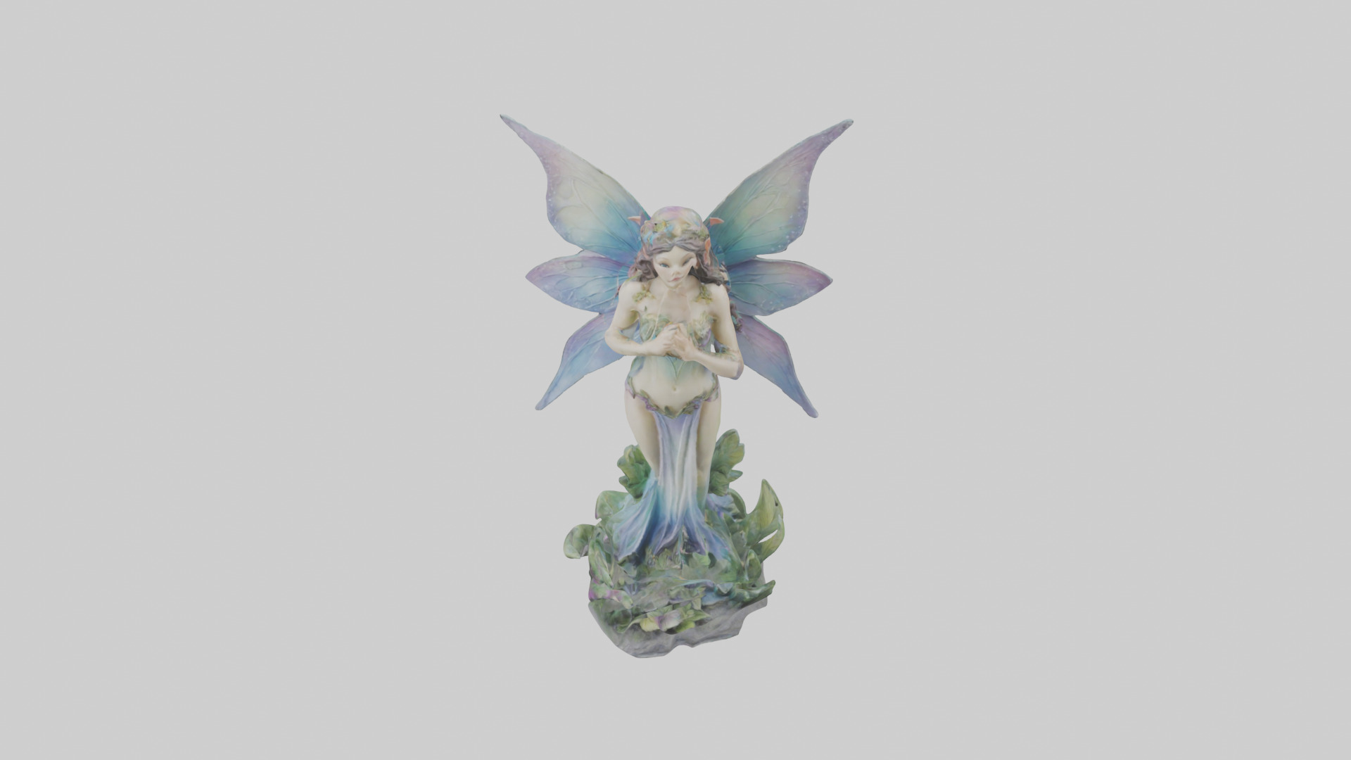 Faerie Princess statue model Low-poly 3D model_26