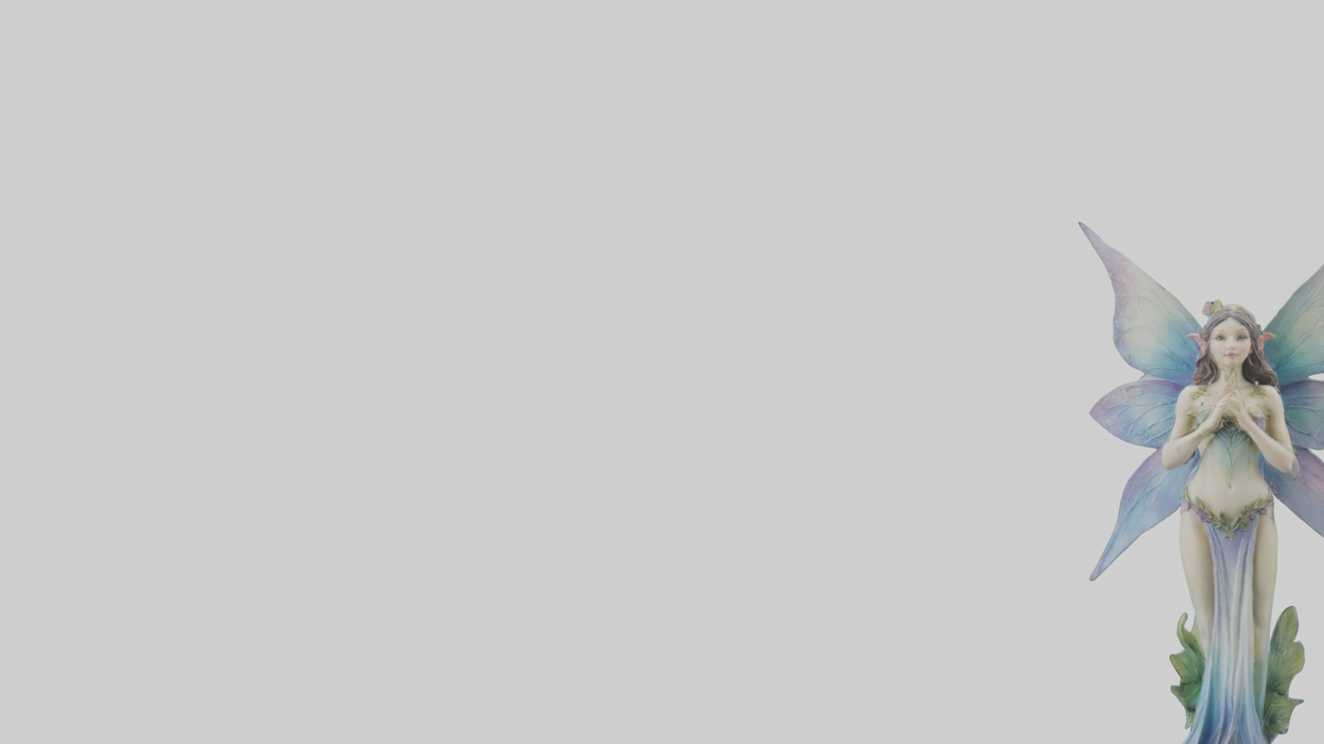 Faerie Princess statue model Low-poly 3D model_21