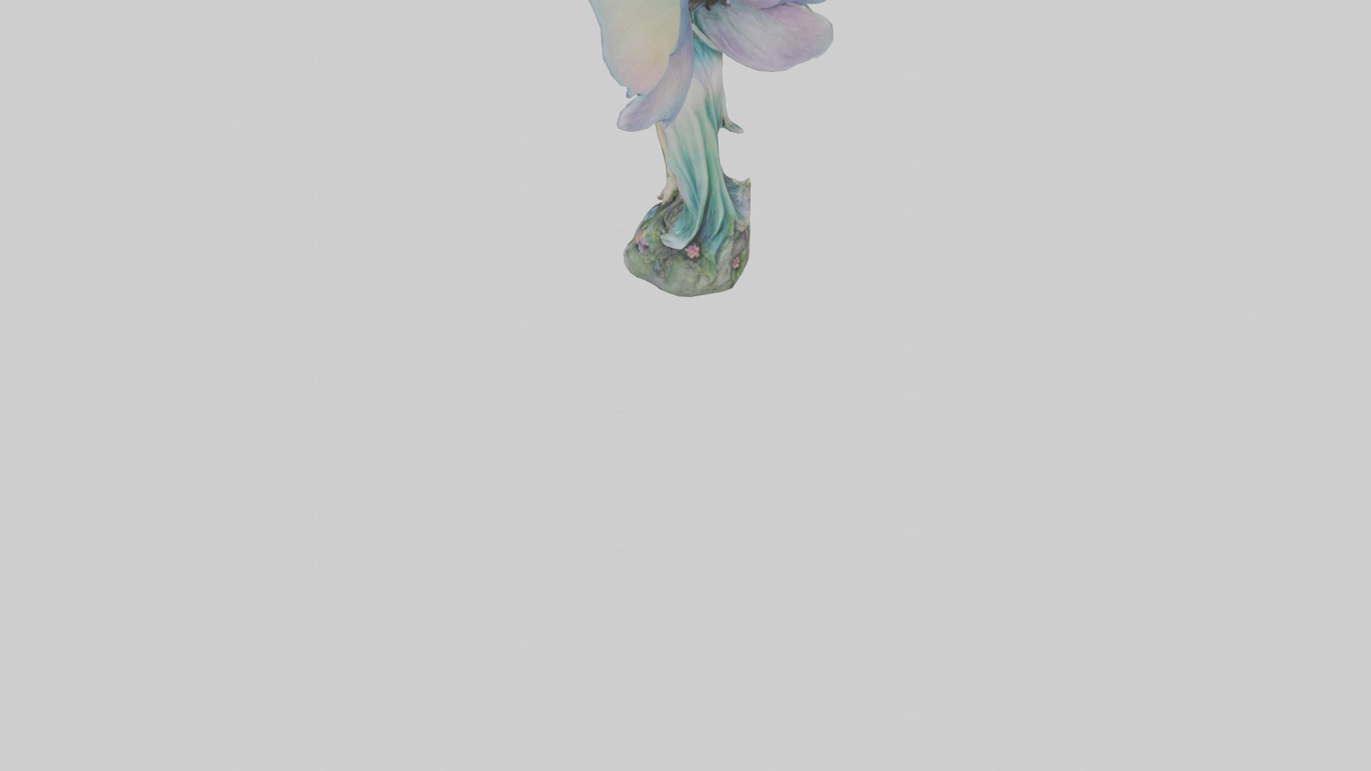Fairy Enchantment statue model Low-poly 3D model_5