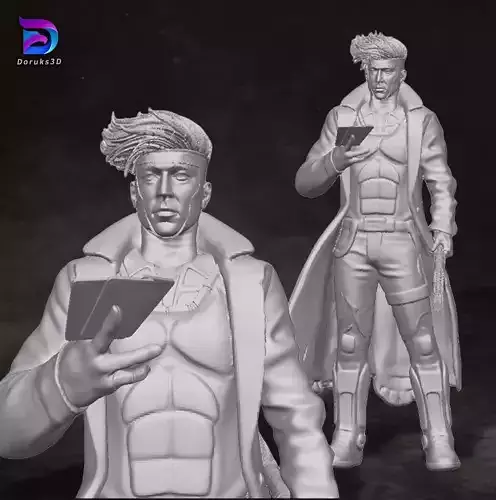 Gambit Channing Tatum Deadpool Action Figures Custom 3D print model