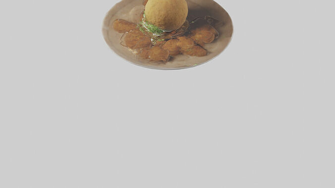 Falafel model Low-poly 3D model 4