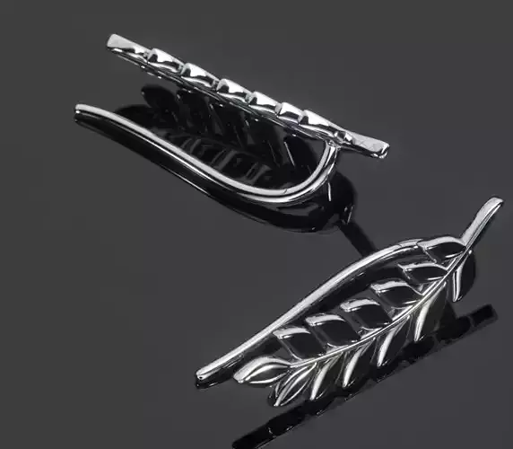 earrings wheat ear 3D print model