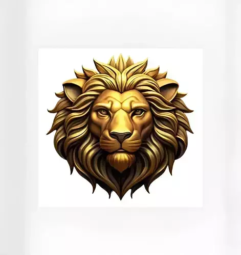 Lion head 3D print model