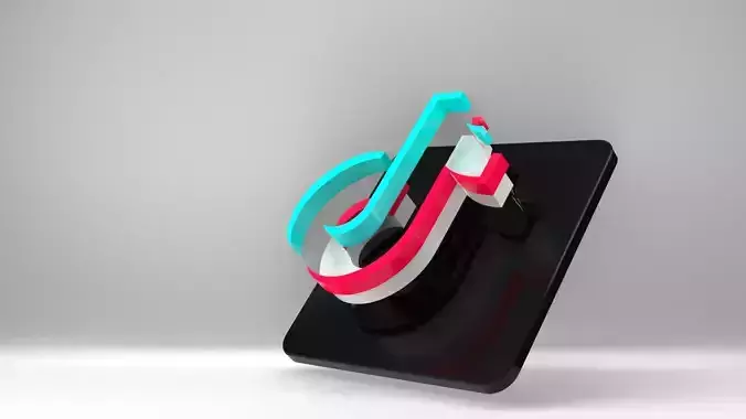 TikTok Logo Sign - for 3D Printing