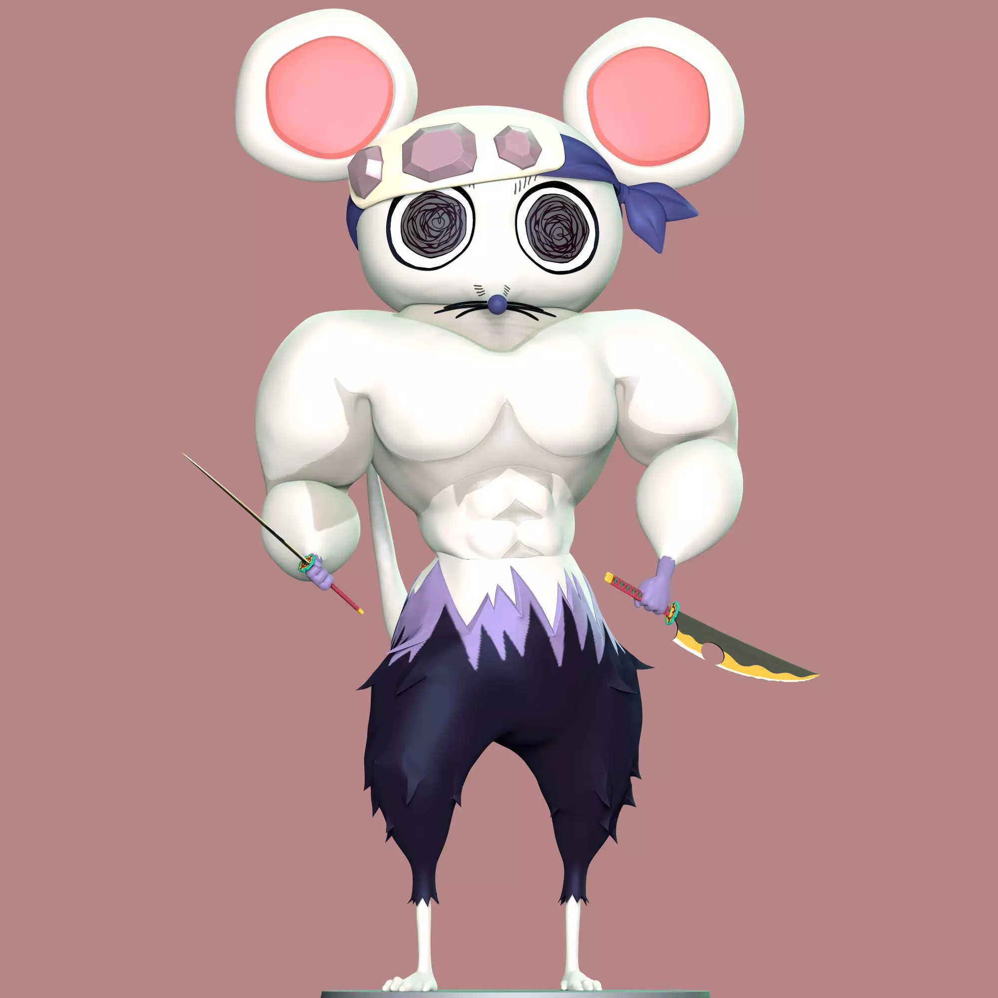 Ninju Muscle Mice - Demon Slayer 3D print model