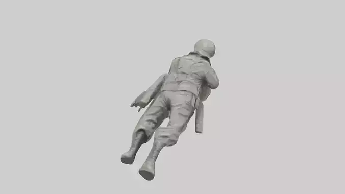 Fallen Soldier statue model