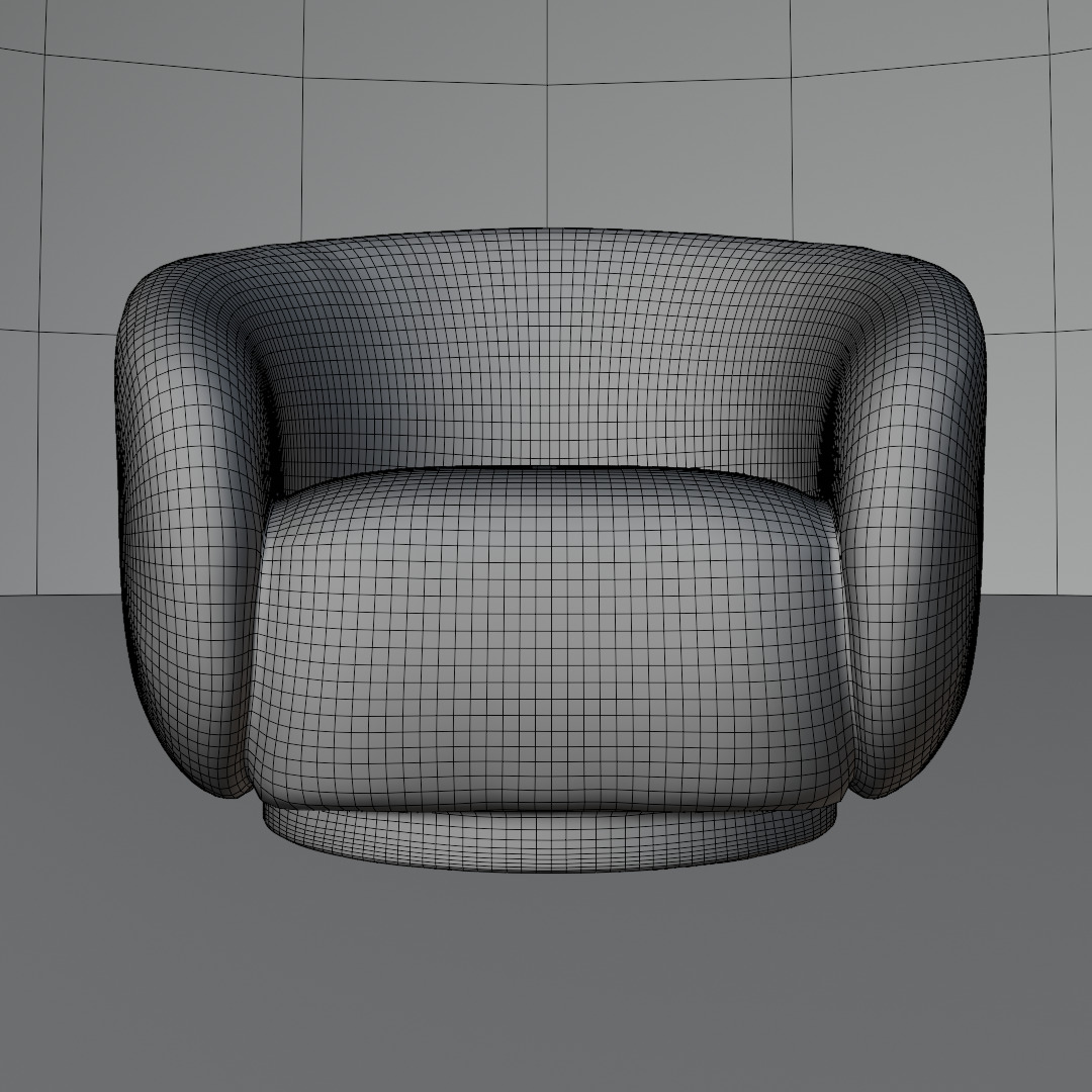 Modern Luxury Sofa 3D Model Low-poly 3D model_11