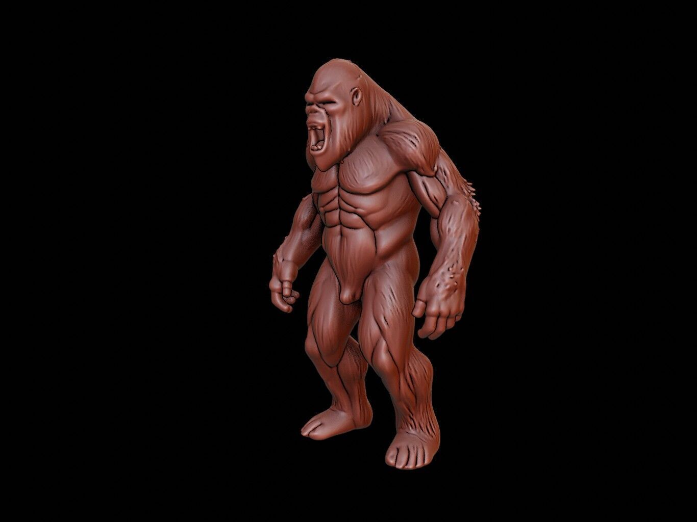 Bigfoot Figure 3D print model_2