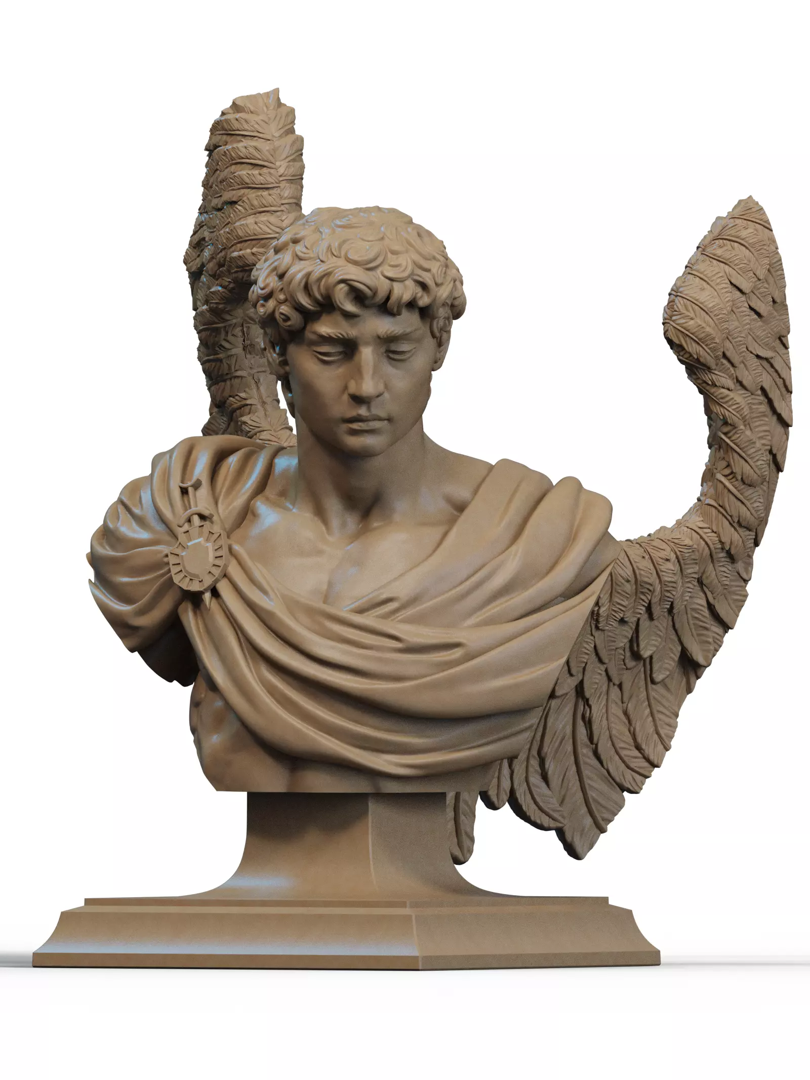 Archangel Michael Bust 3D Print 3D print model_0
