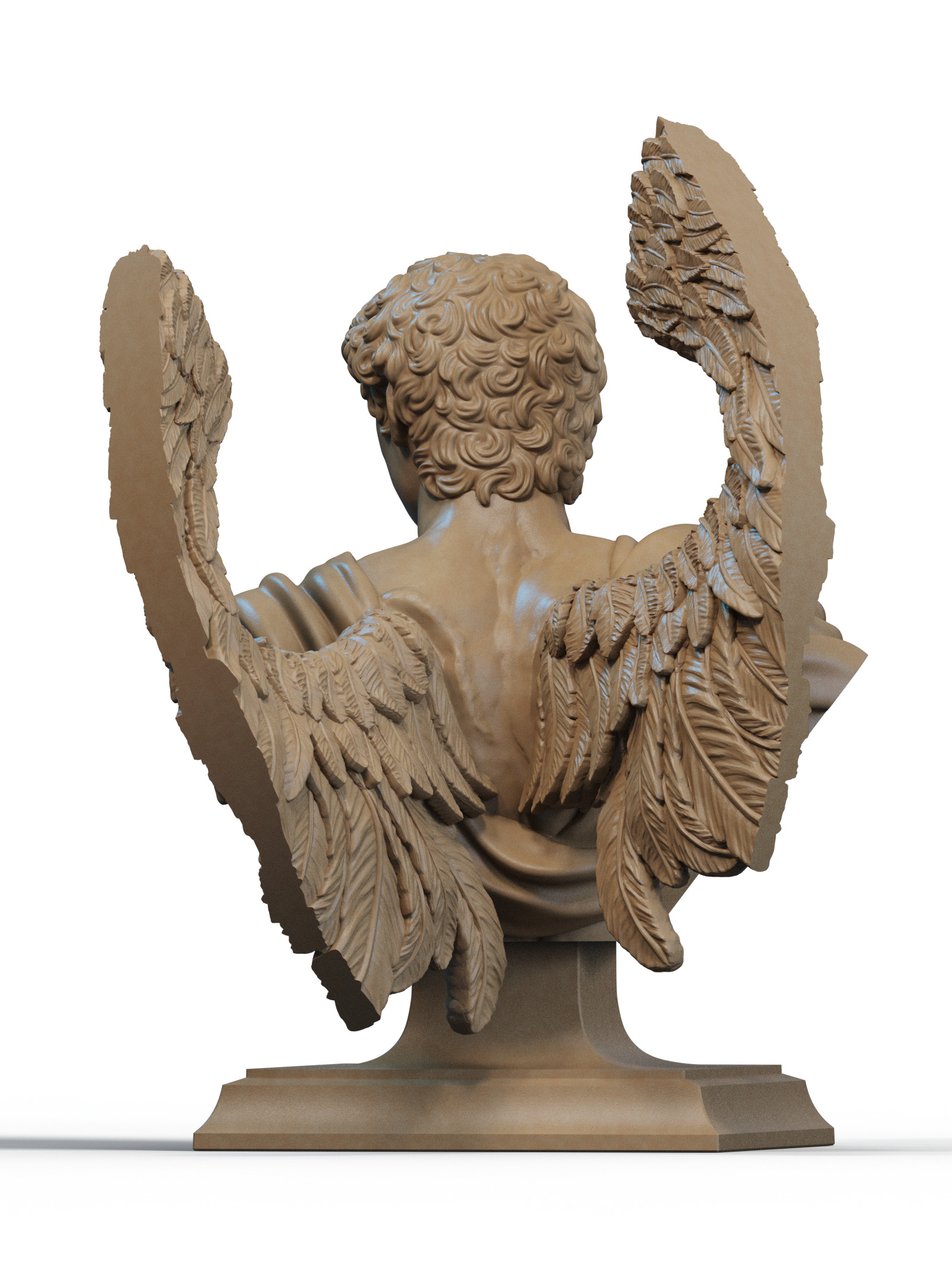 Archangel Michael Bust 3D Print 3D print model_2