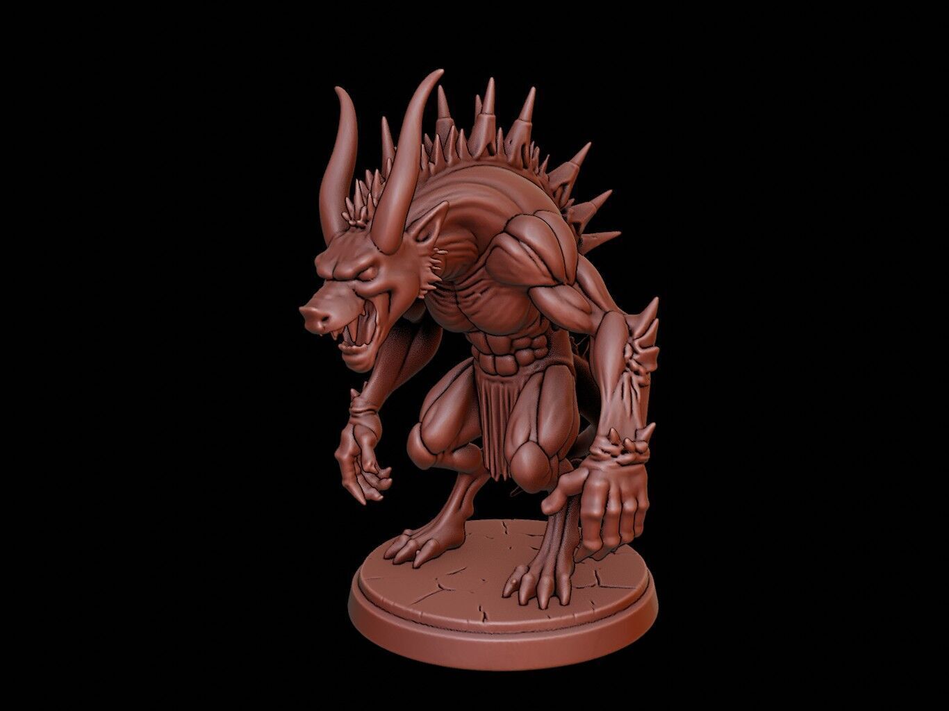 Cerberus Figure 3D print model_2