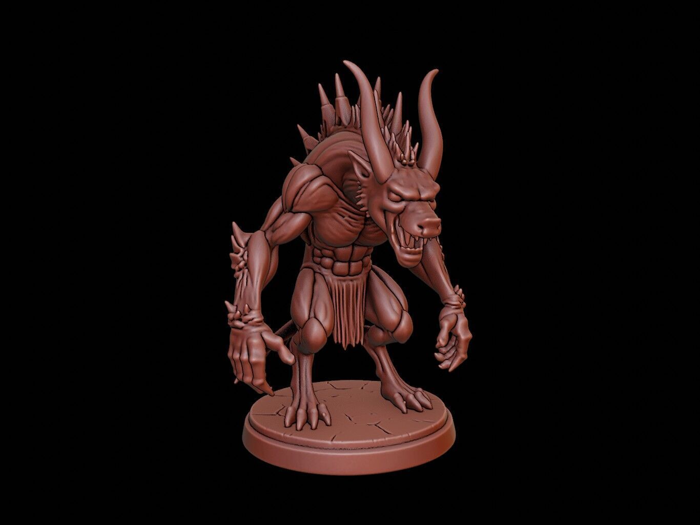 Cerberus Figure 3D print model_1