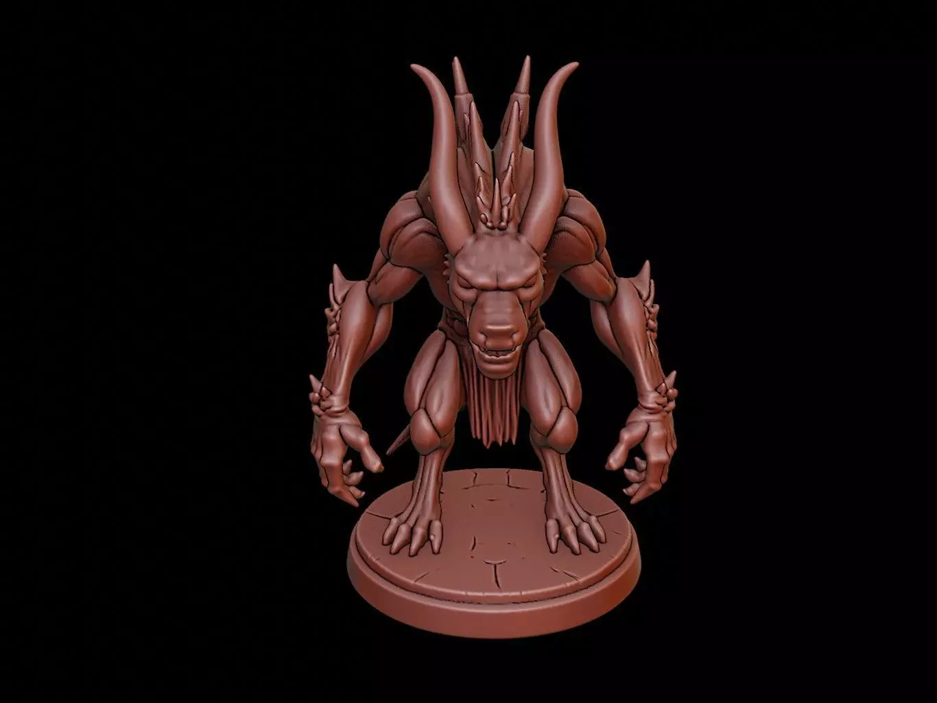 Cerberus Figure 3D print model_0