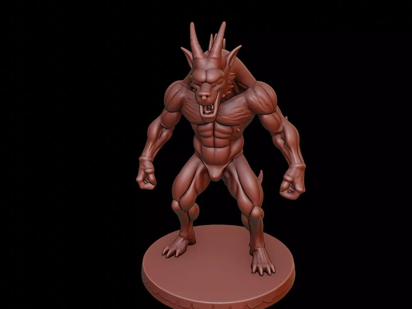 Cerberus Figure 3D print model_0