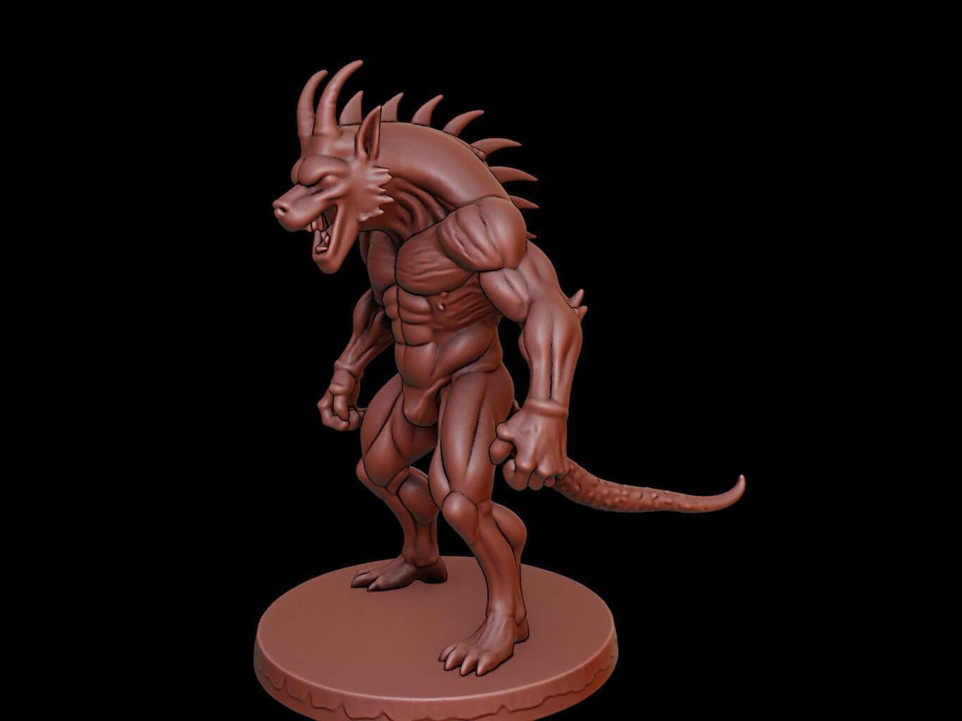 Cerberus Figure 3D print model_2