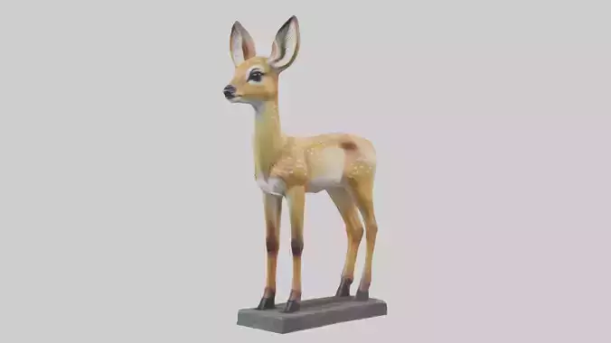 Fawn statue model
