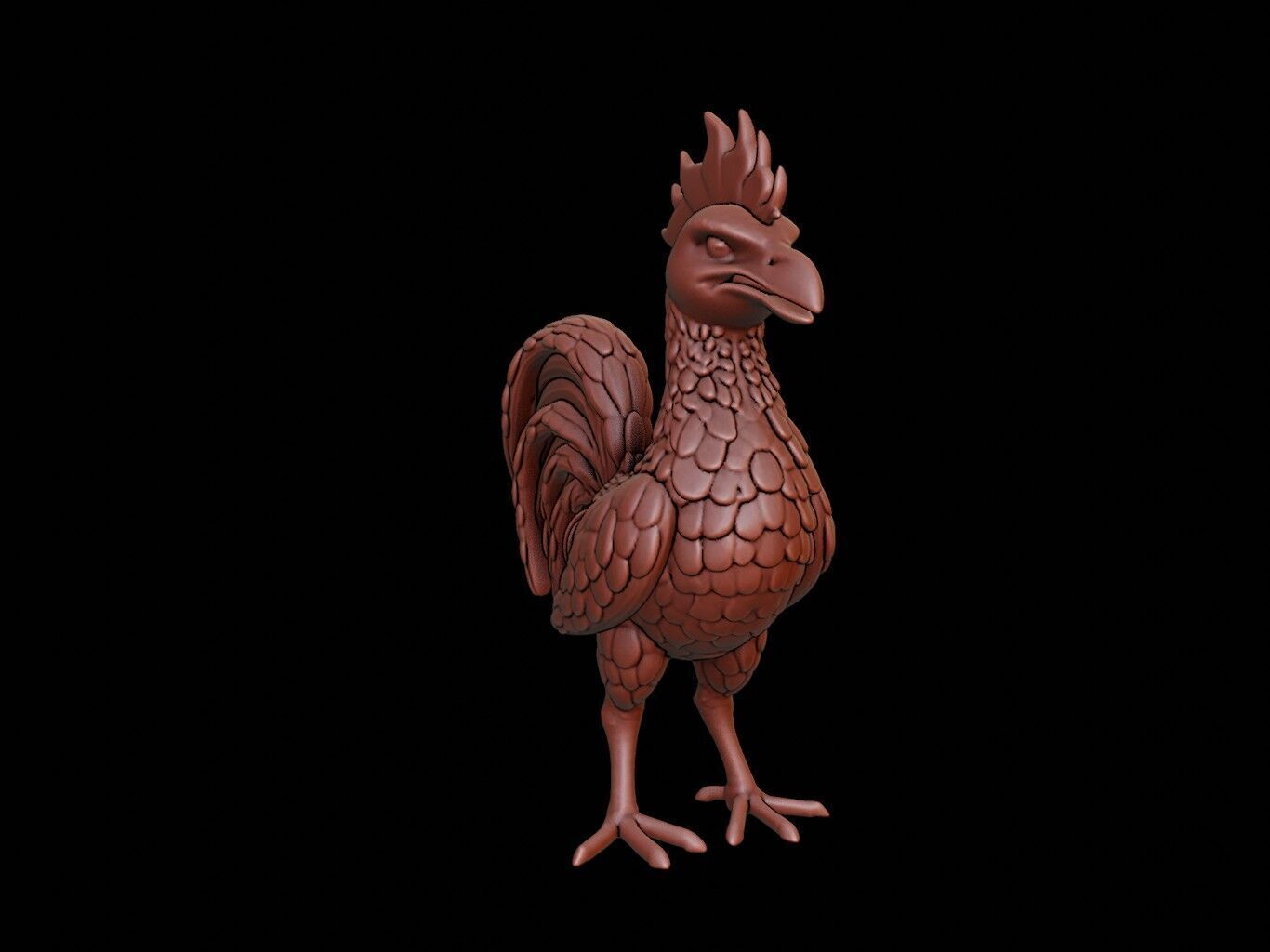 Cockatrice Figure 3D print model_1