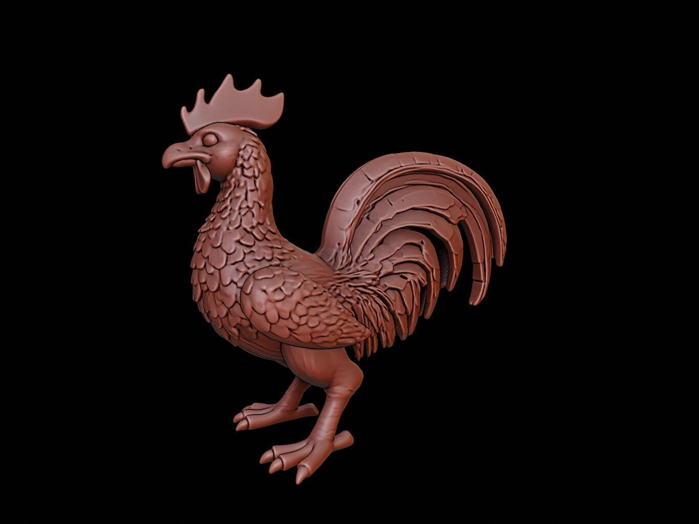 Cockatrice Figure 3D print model_1