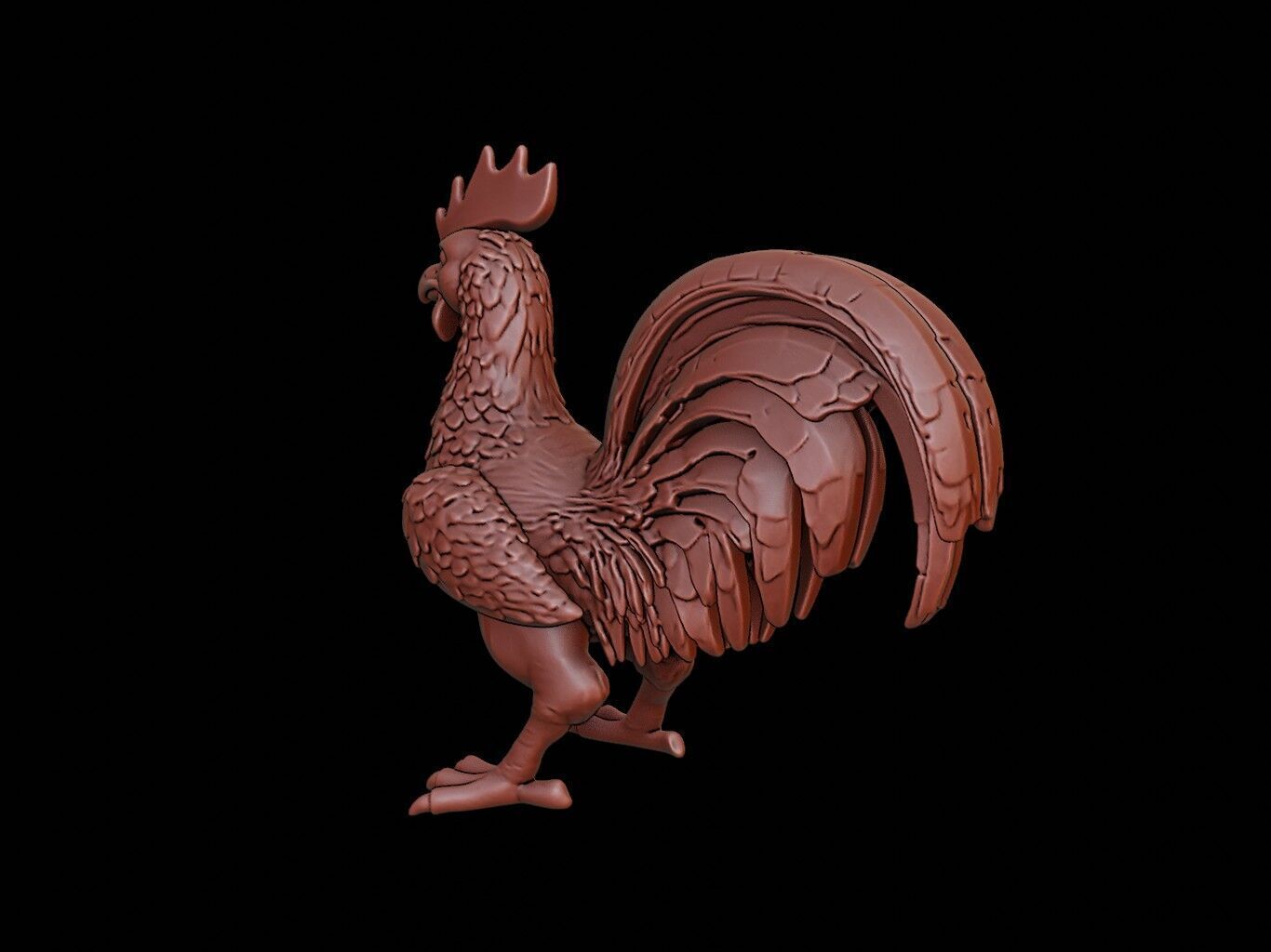 Cockatrice Figure 3D print model_2