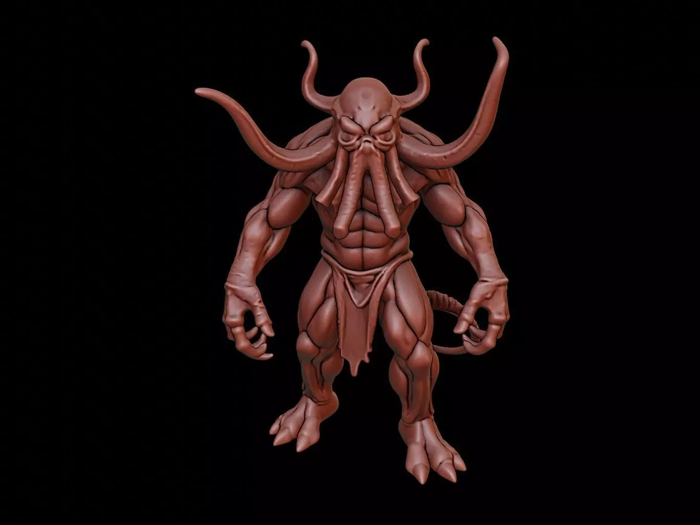 Cthulhu Figure 3D print model_0