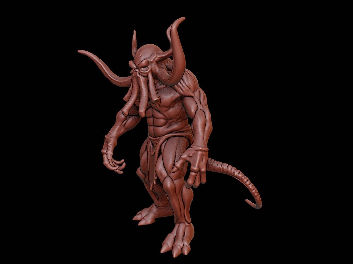Cthulhu Figure 3D print model_2