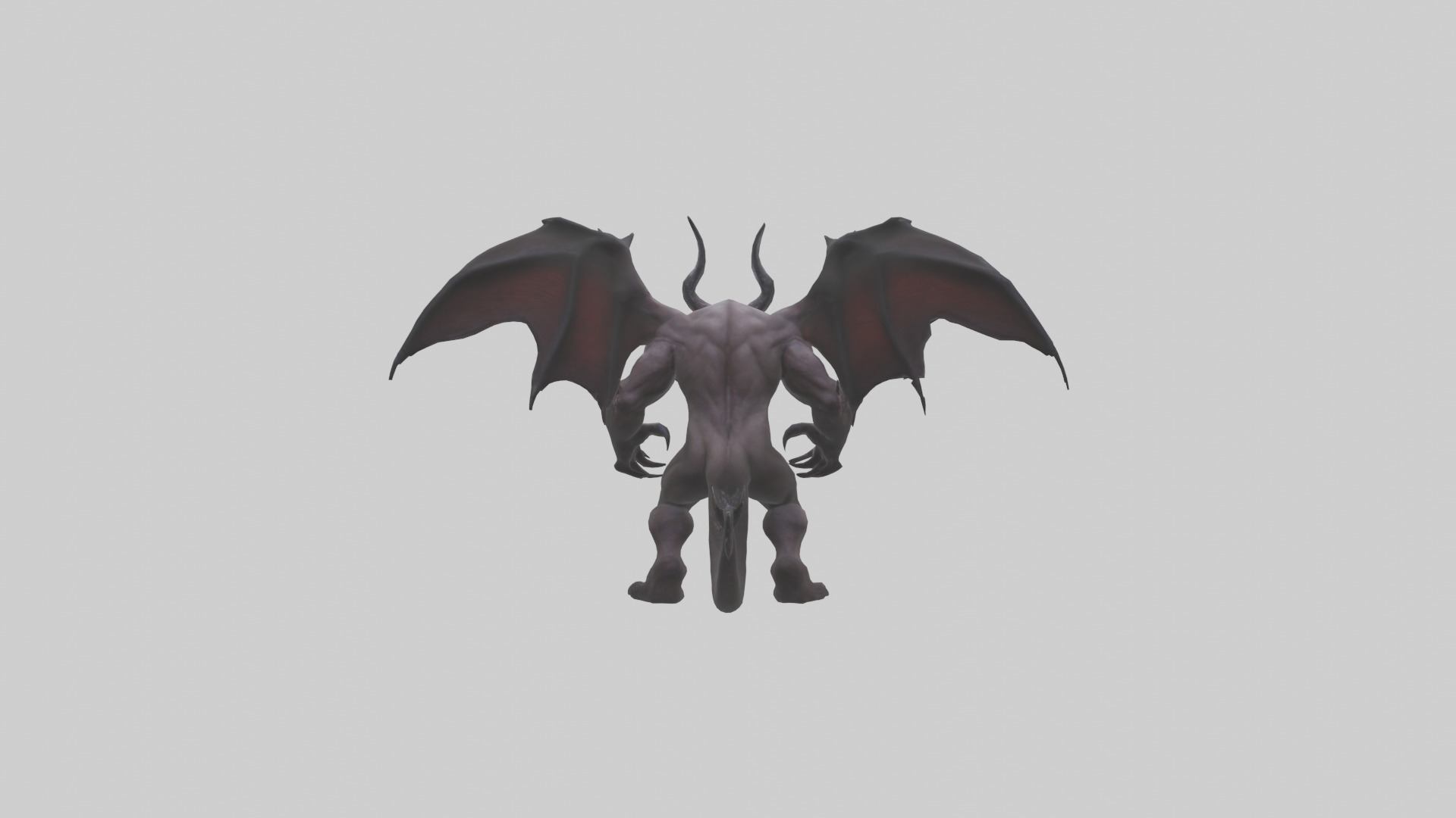Fearsome Demon model Low-poly 3D model_1