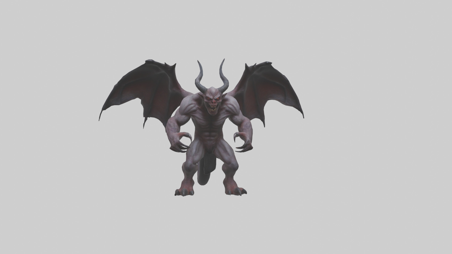 Fearsome Demon model Low-poly 3D model_20