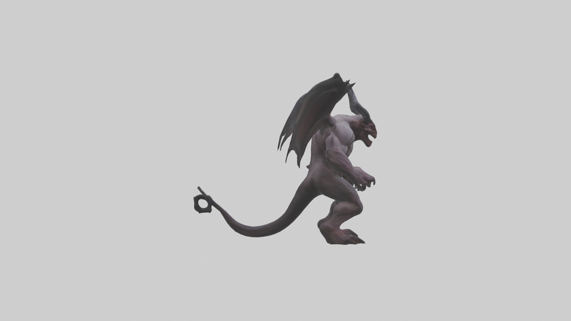 Fearsome Demon model Low-poly 3D model_23