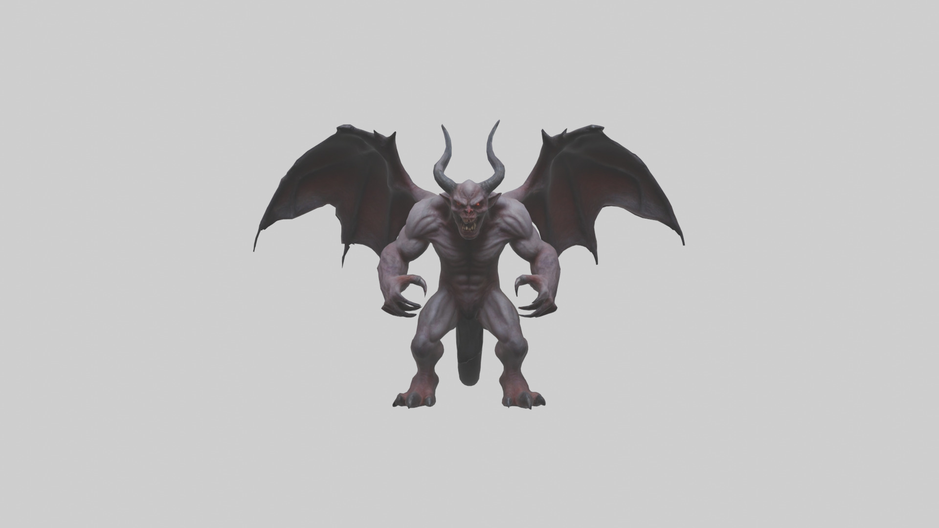 Fearsome Demon model Low-poly 3D model_11