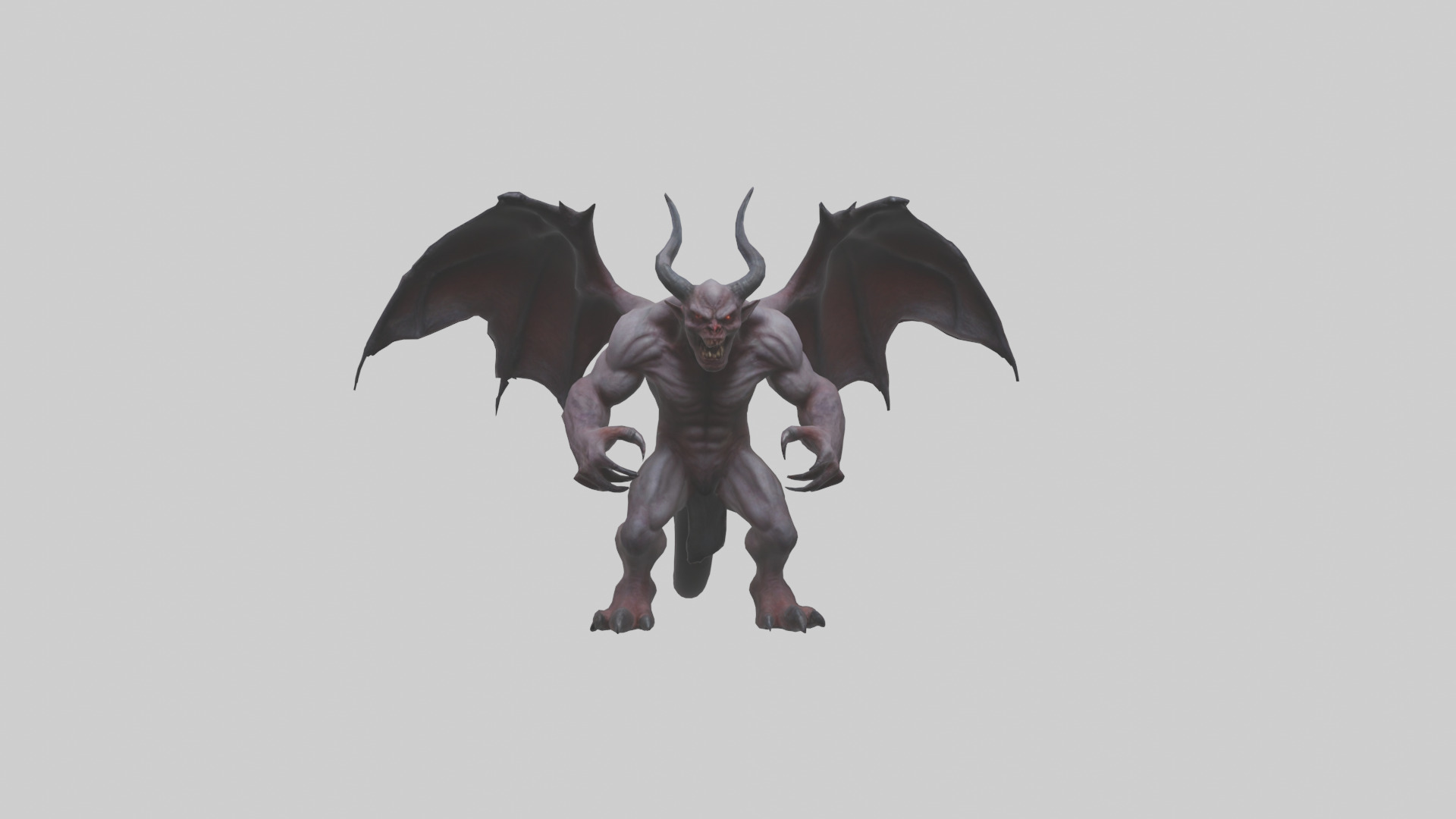 Fearsome Demon model Low-poly 3D model_17