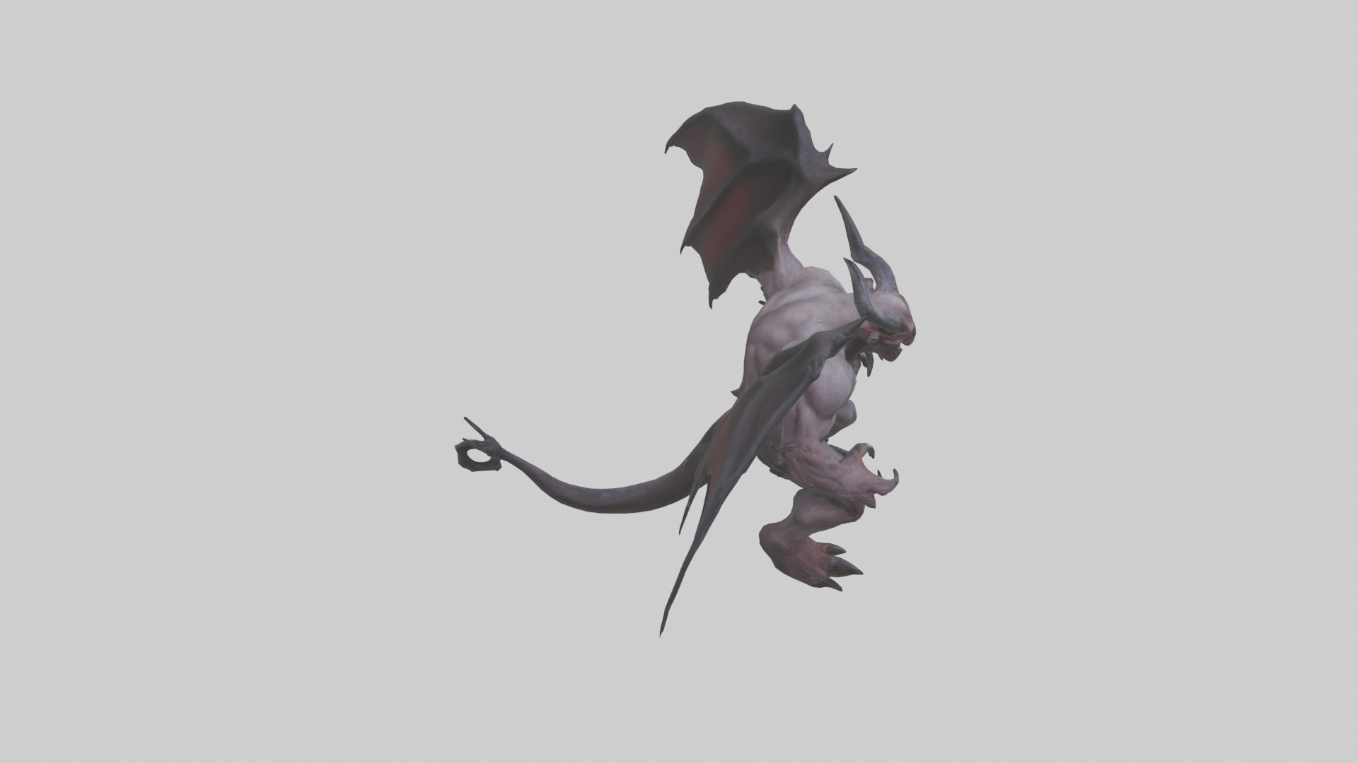 Fearsome Demon model Low-poly 3D model_28
