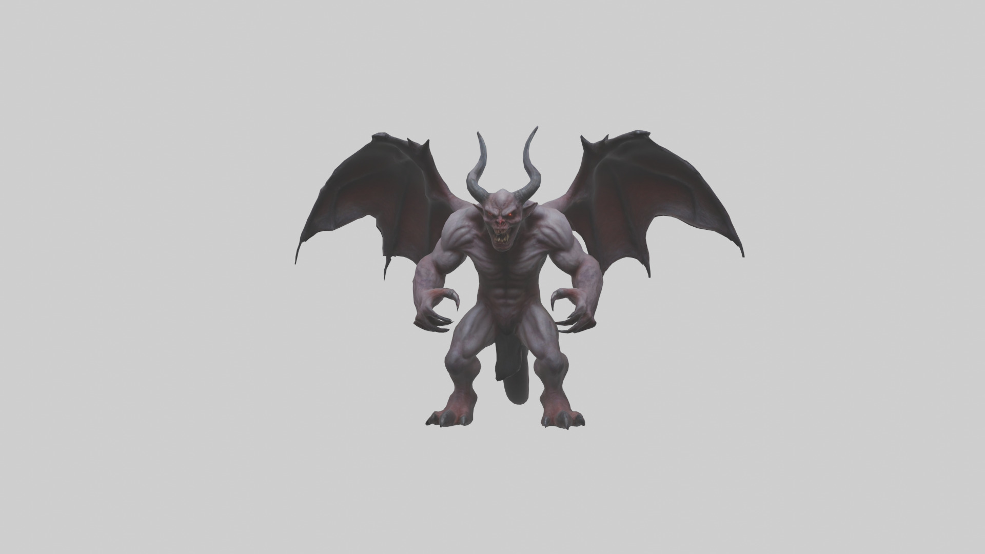 Fearsome Demon model Low-poly 3D model_13