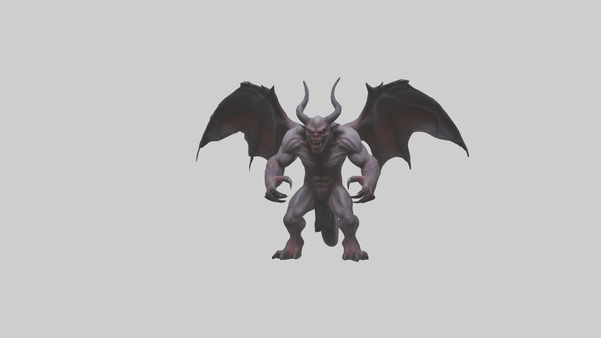 Fearsome Demon model Low-poly 3D model_15