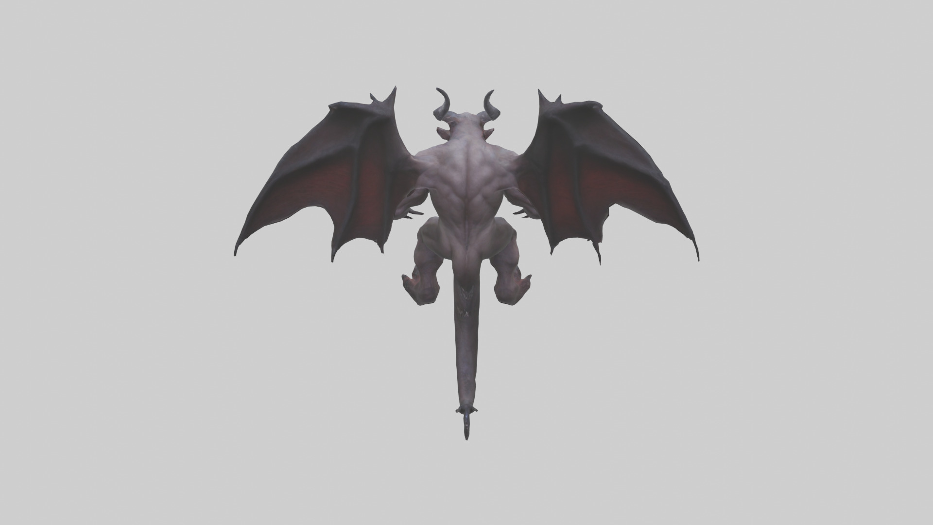 Fearsome Demon model Low-poly 3D model_25