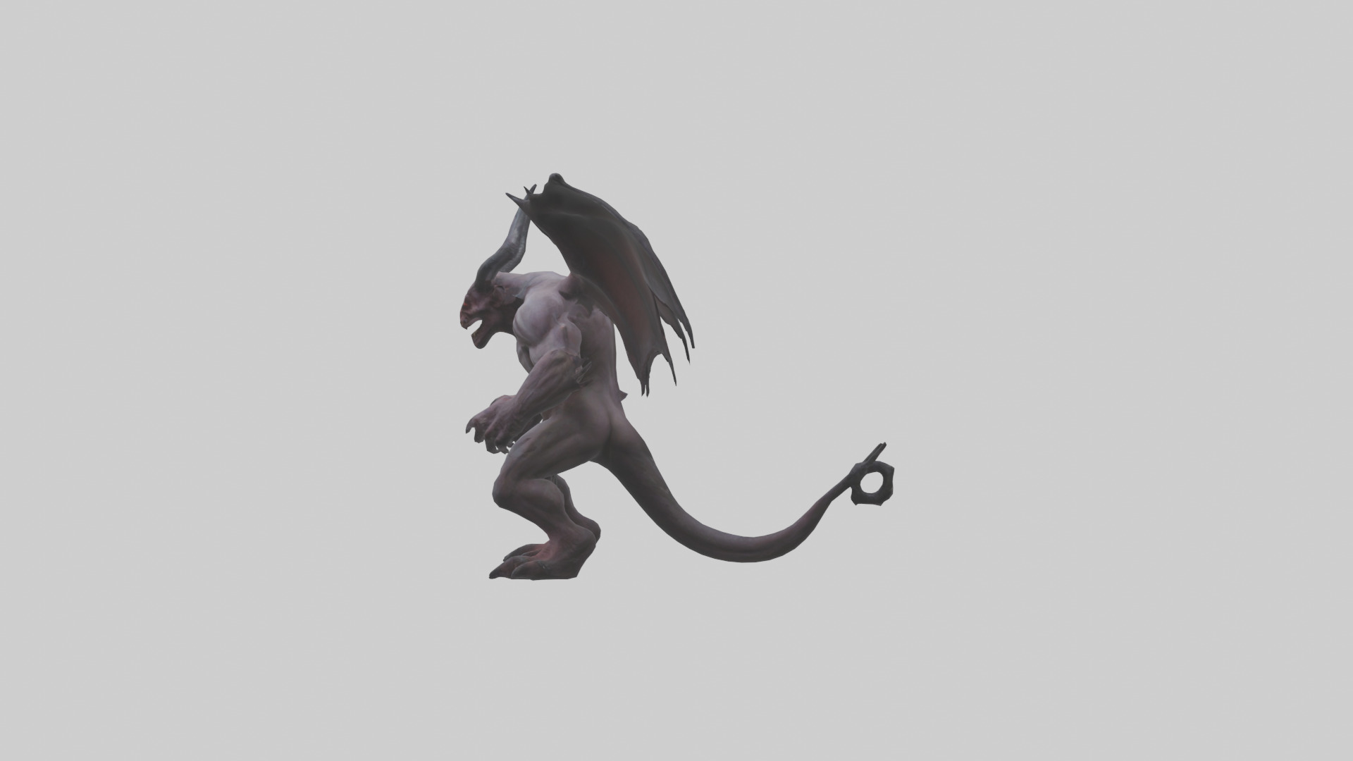 Fearsome Demon model Low-poly 3D model_22