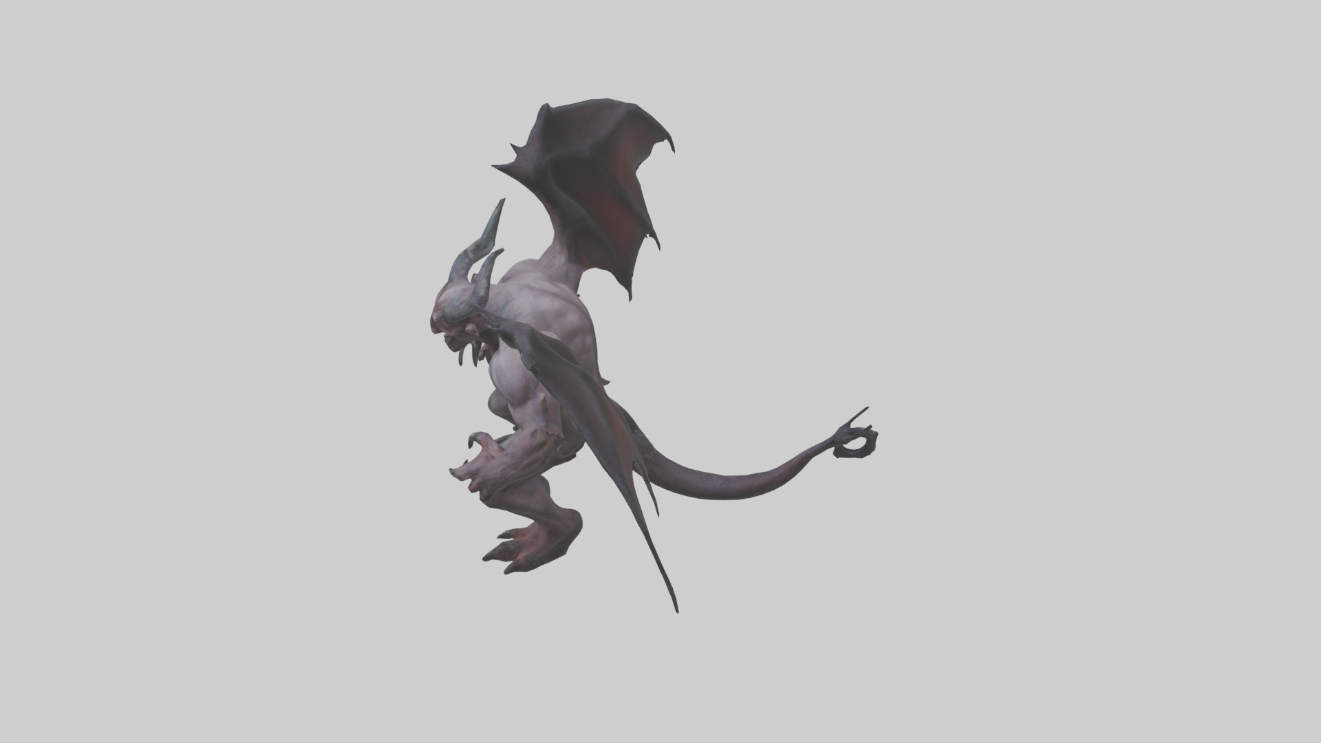 Fearsome Demon model Low-poly 3D model_27