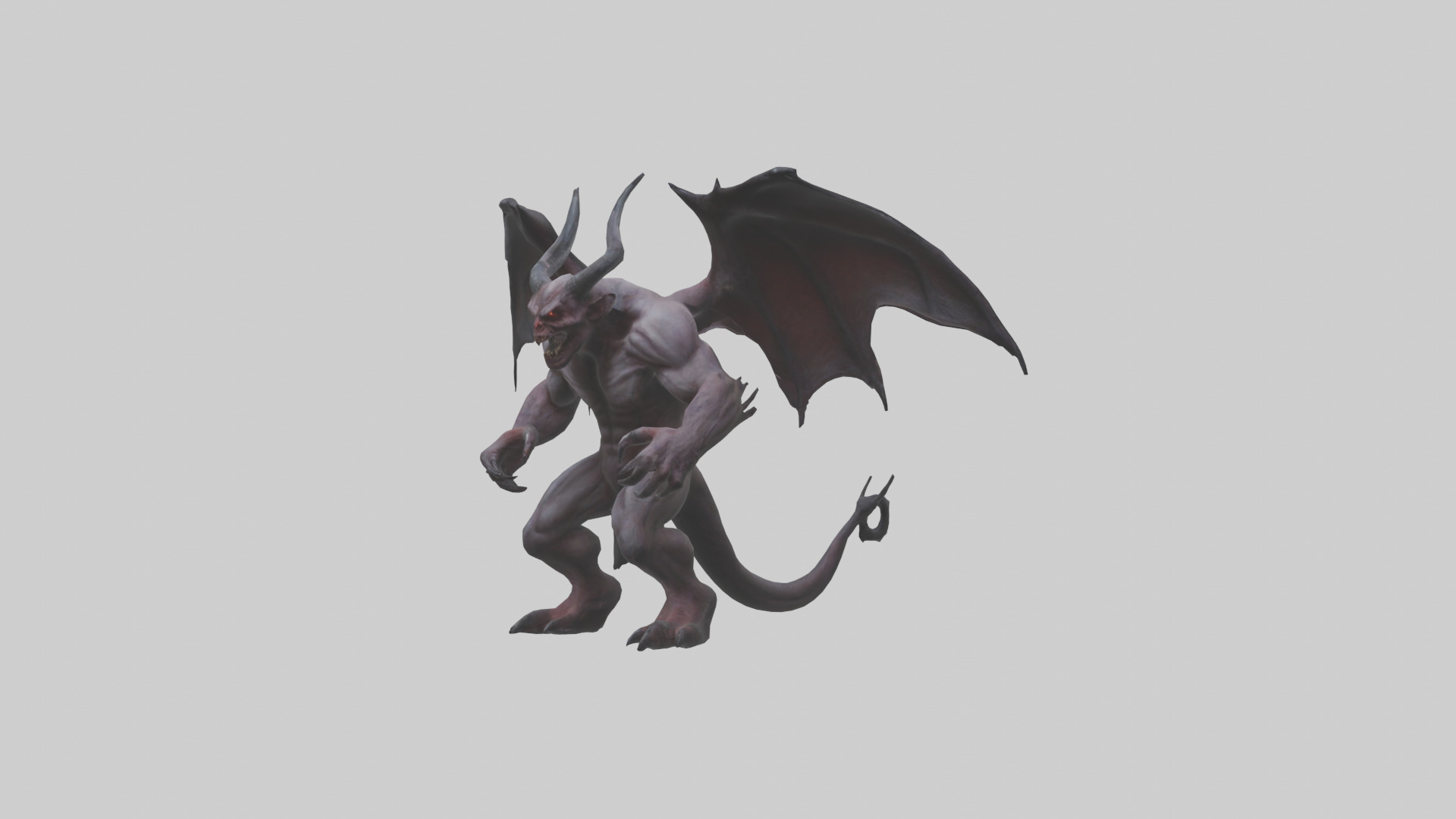 Fearsome Demon model Low-poly 3D model_9