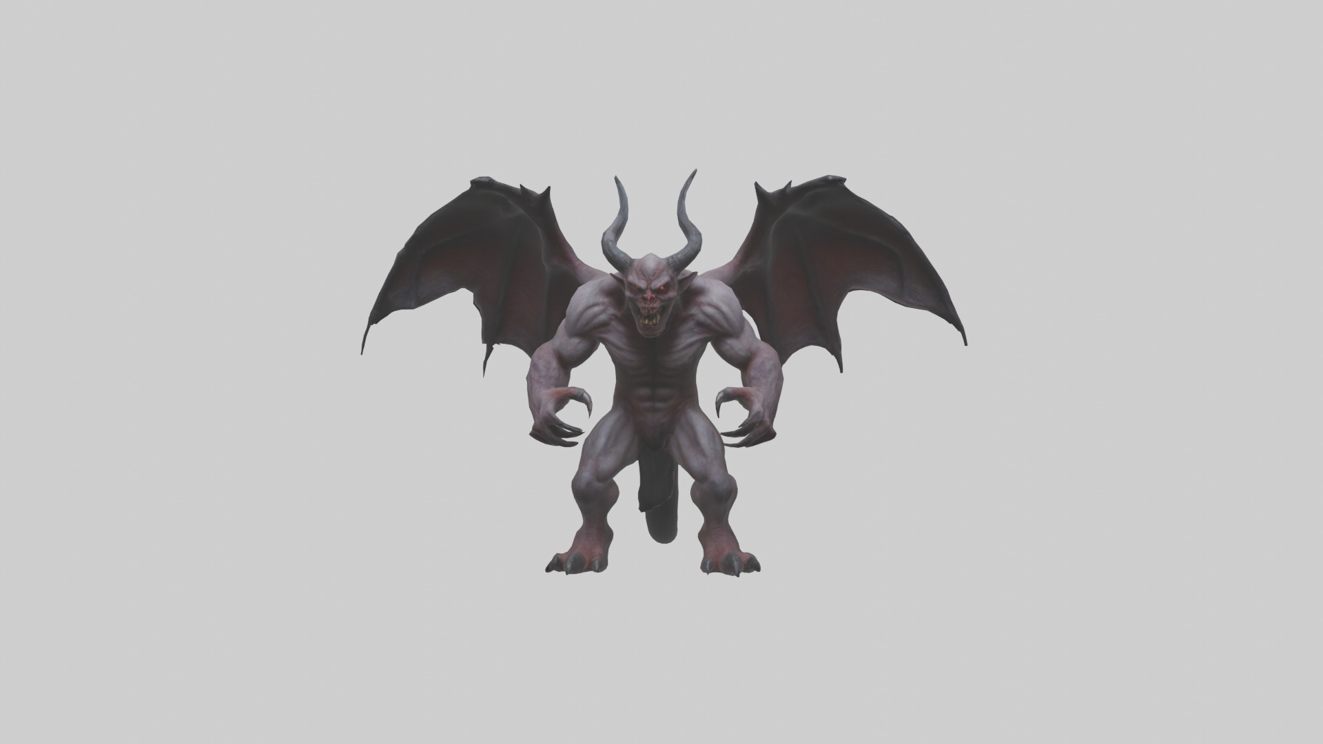 Fearsome Demon model Low-poly 3D model_14