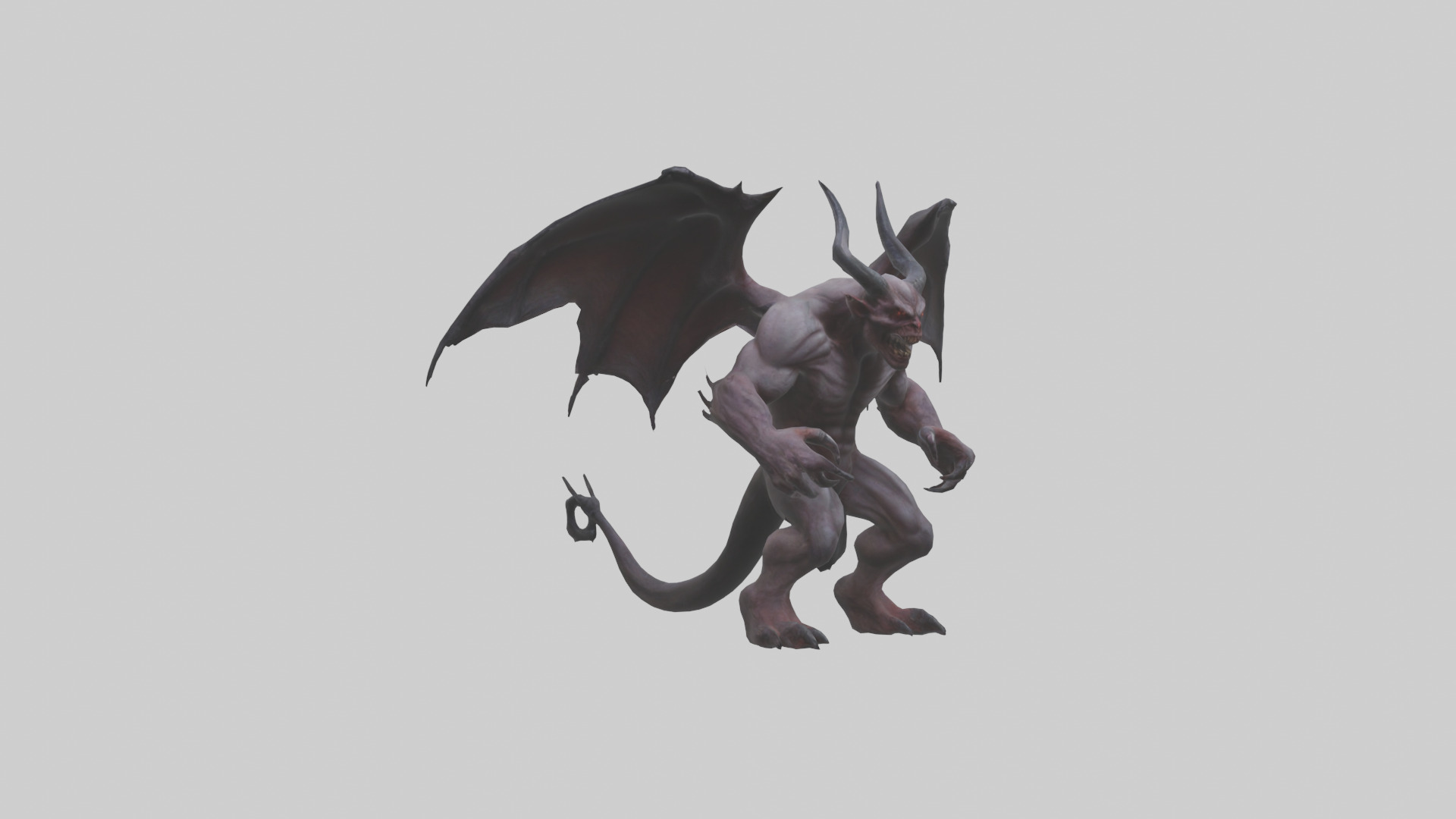 Fearsome Demon model Low-poly 3D model_16