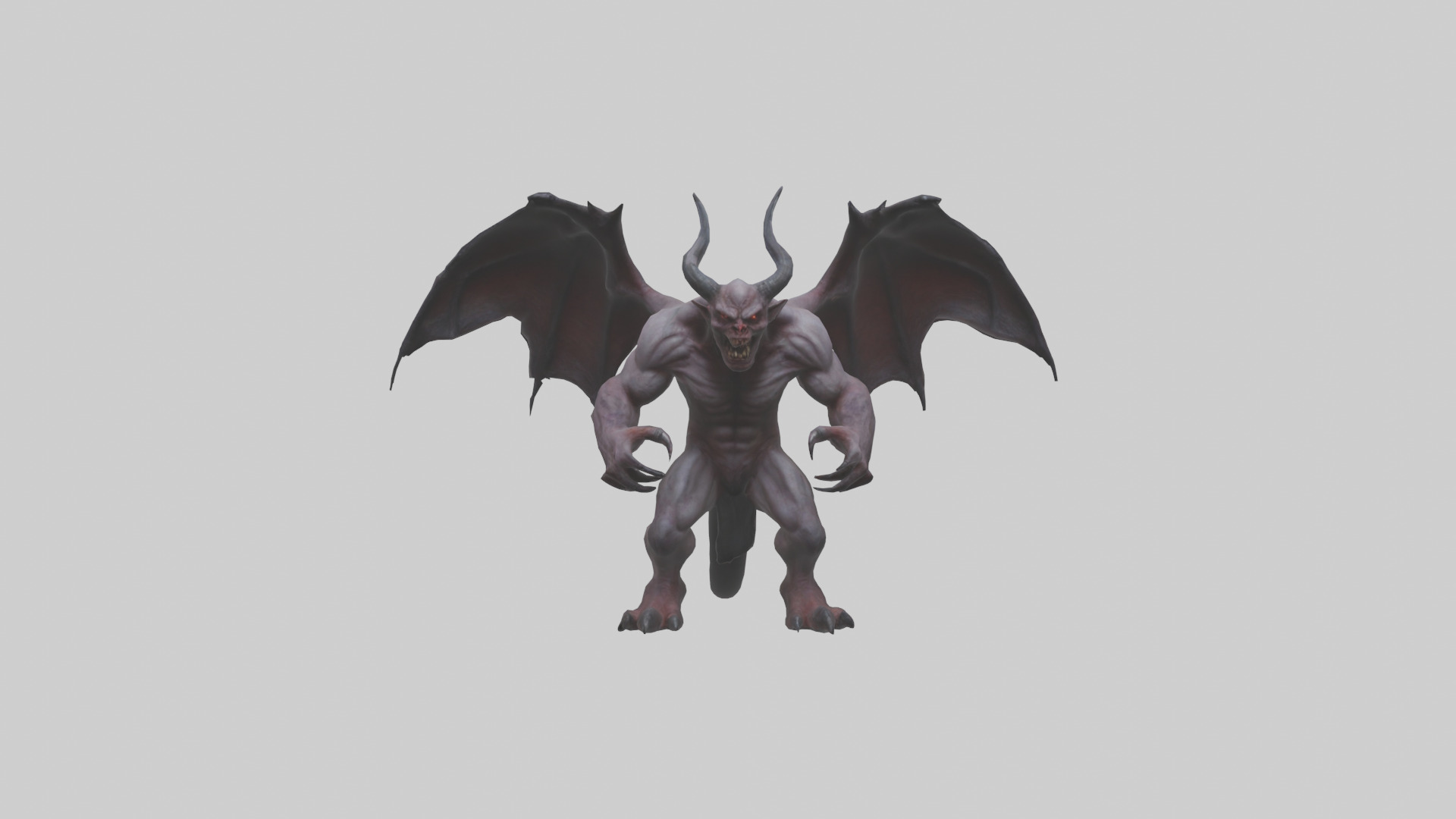 Fearsome Demon model Low-poly 3D model_19