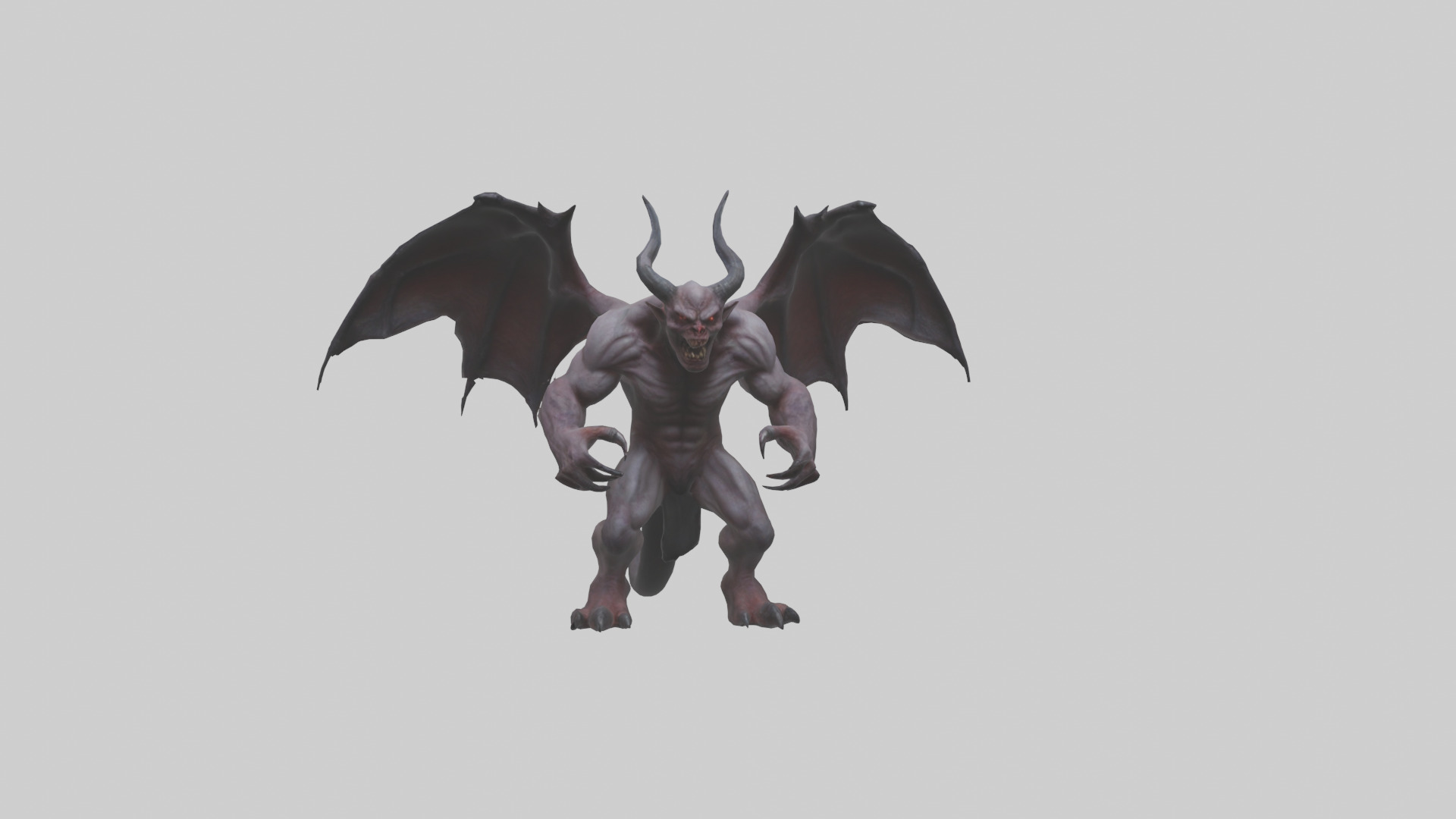 Fearsome Demon model Low-poly 3D model_18