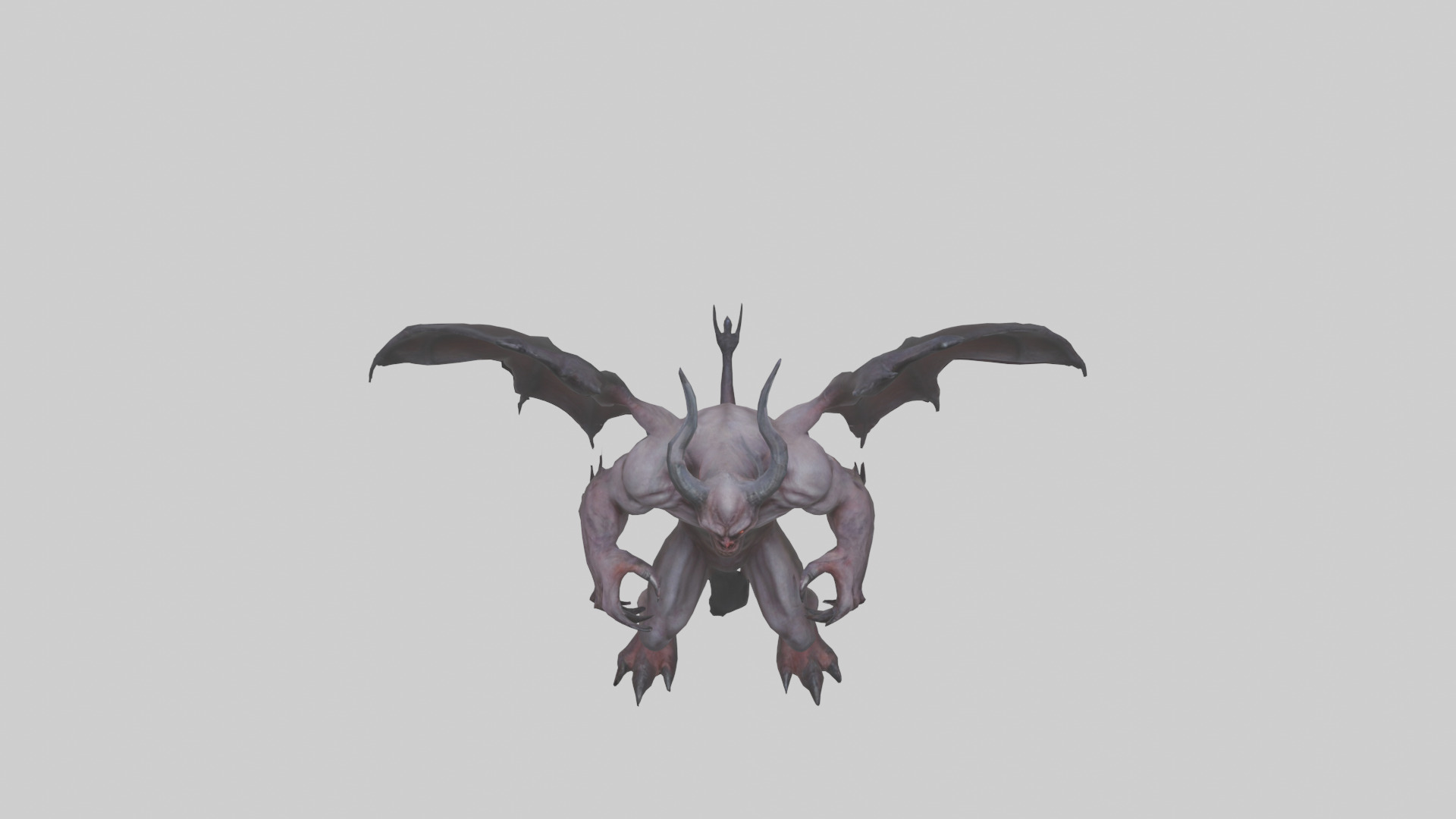 Fearsome Demon model Low-poly 3D model_26