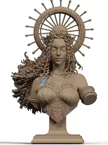 Nyx - Godess of the Night Bust 3D Print