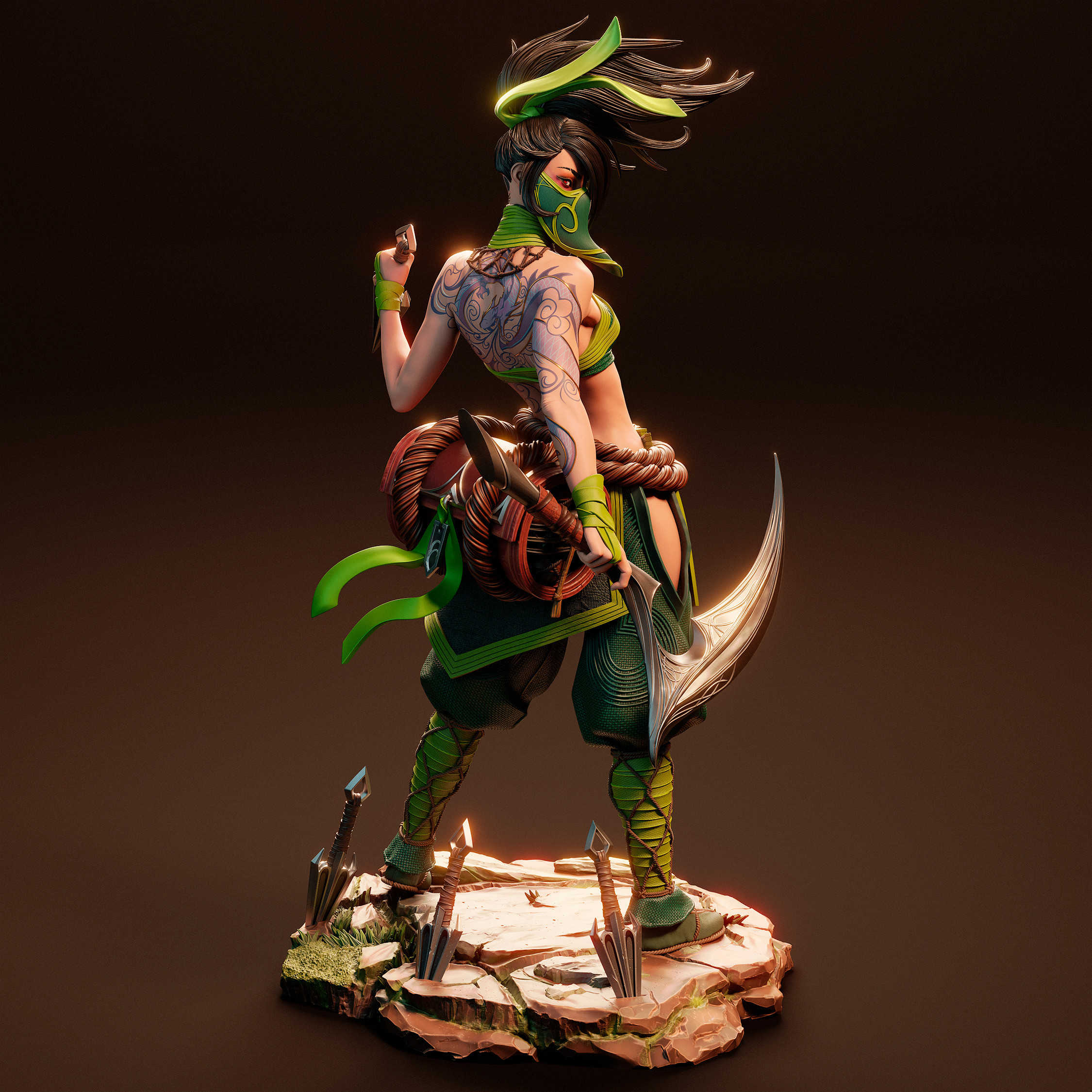 Akali 3D Print 3D print model_2