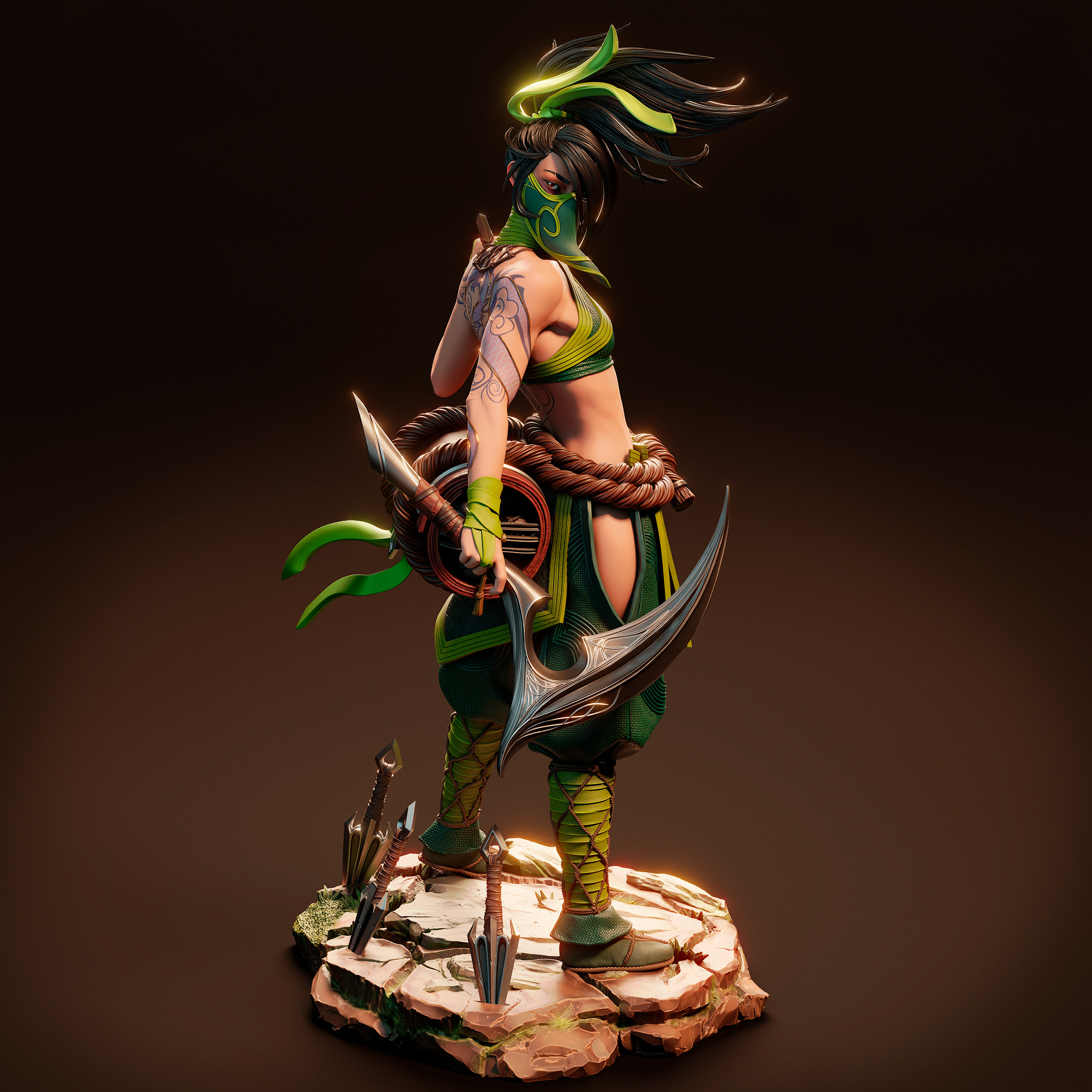 Akali 3D Print 3D print model_4