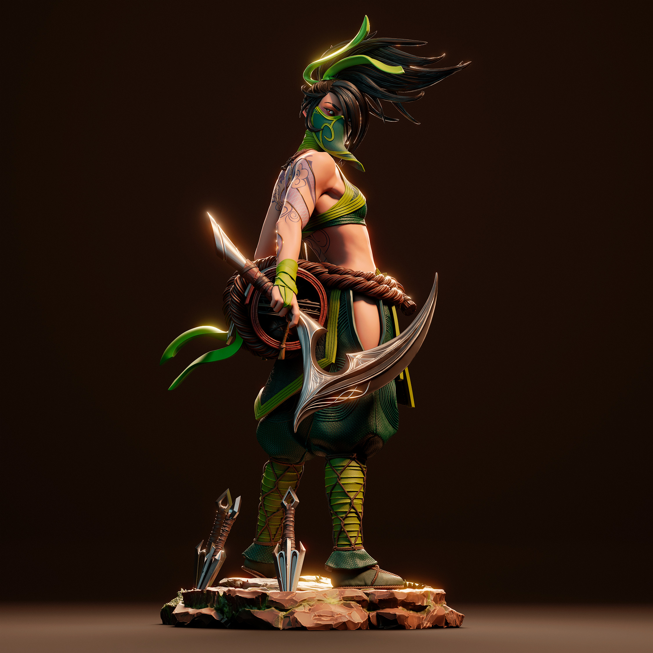 Akali 3D Print 3D print model_6