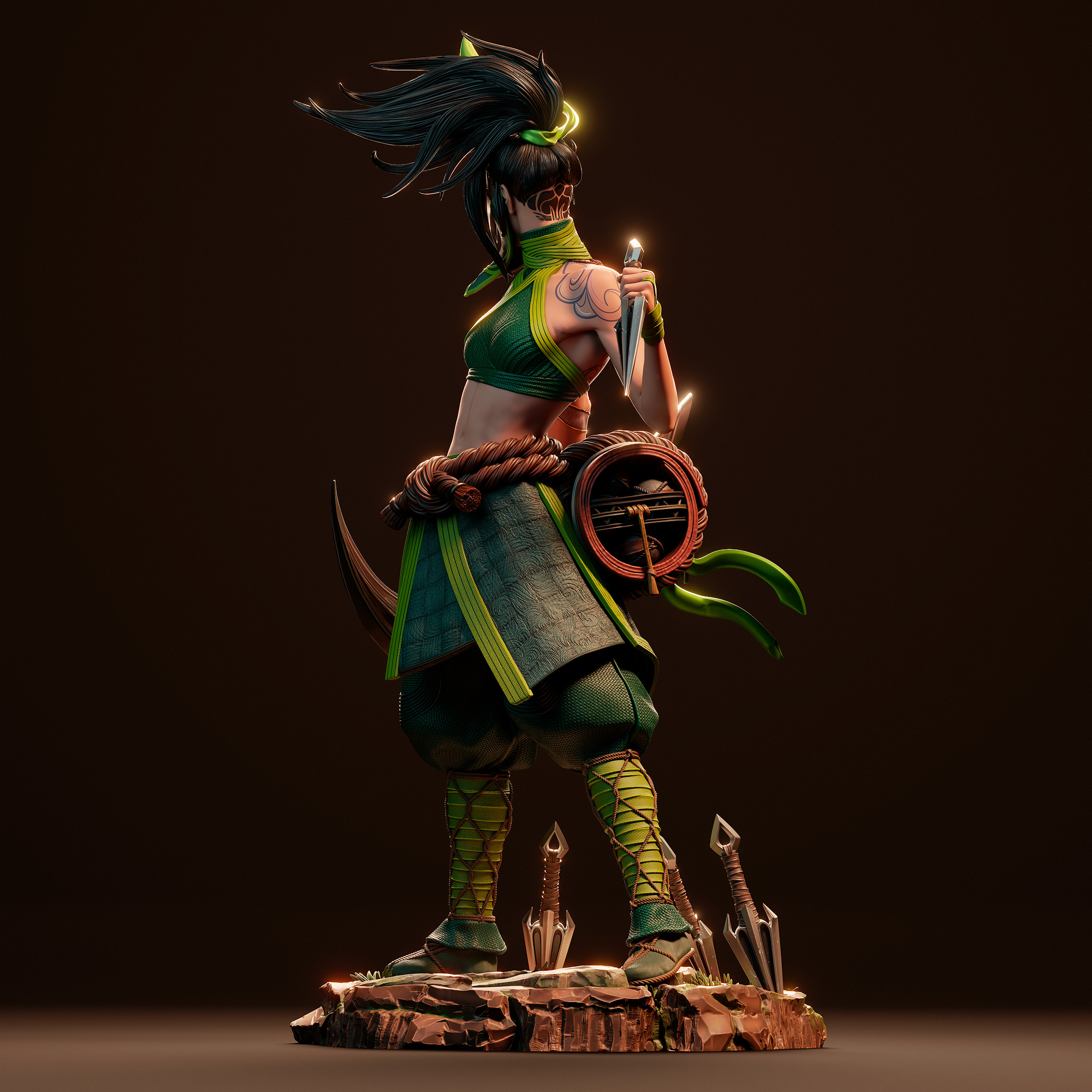 Akali 3D Print 3D print model_3