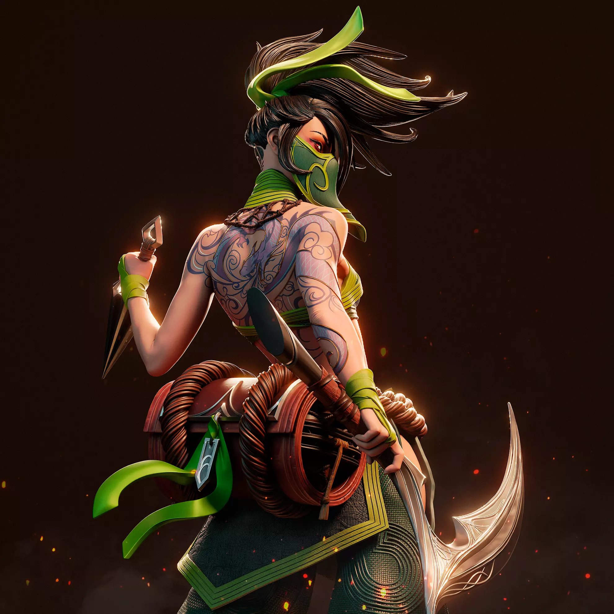 Akali 3D Print 3D print model_0